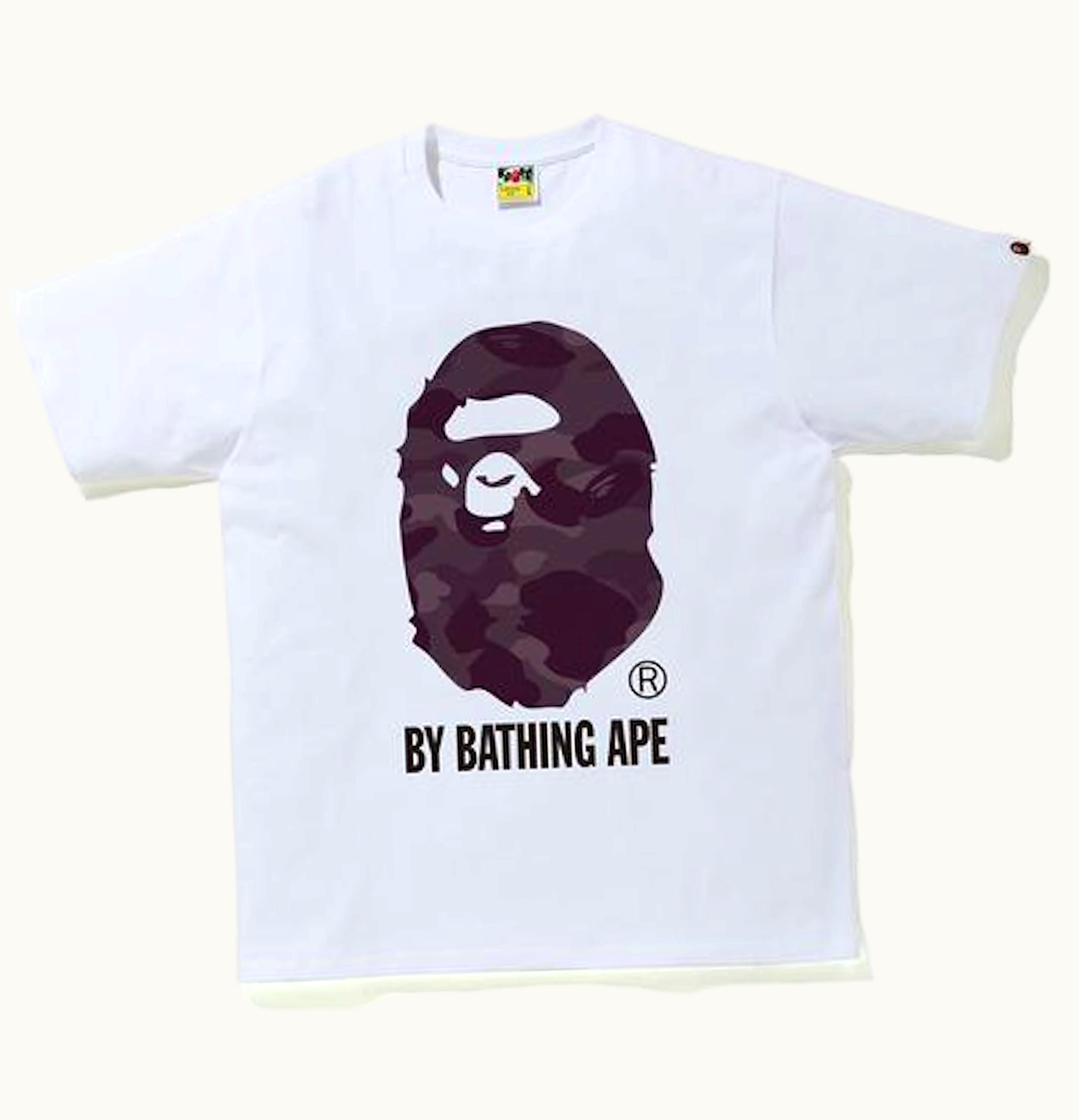 BAPE BAPE Color Camo by Bathing Ape Tee White Burgundy