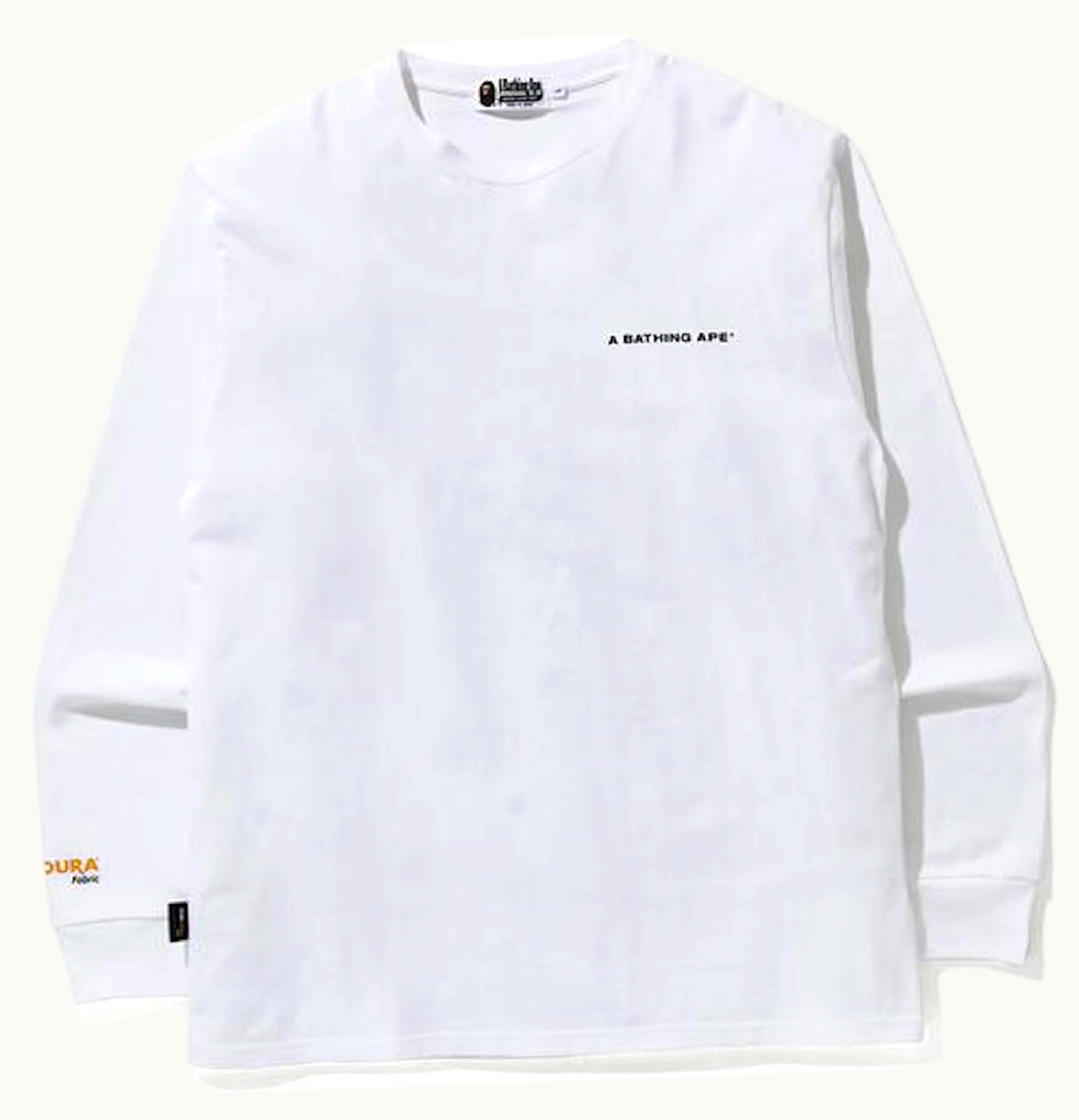 BAPE BAPE A Bathing Ape Cordura Wide L S Tee White