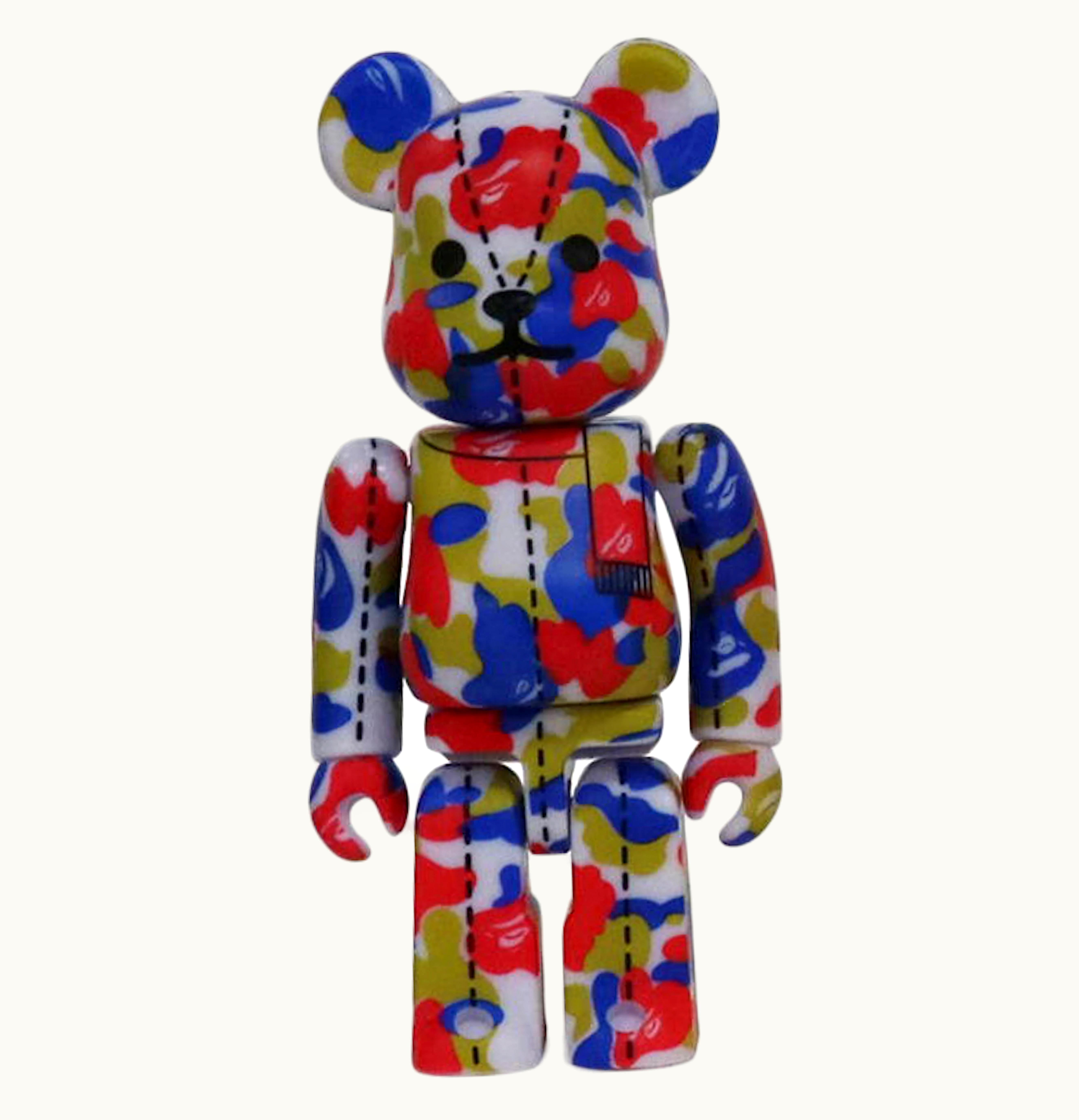 Bearbrick Bearbrick x A Bathing Ape 28th Anniversary Camo 4 100 Blue Red