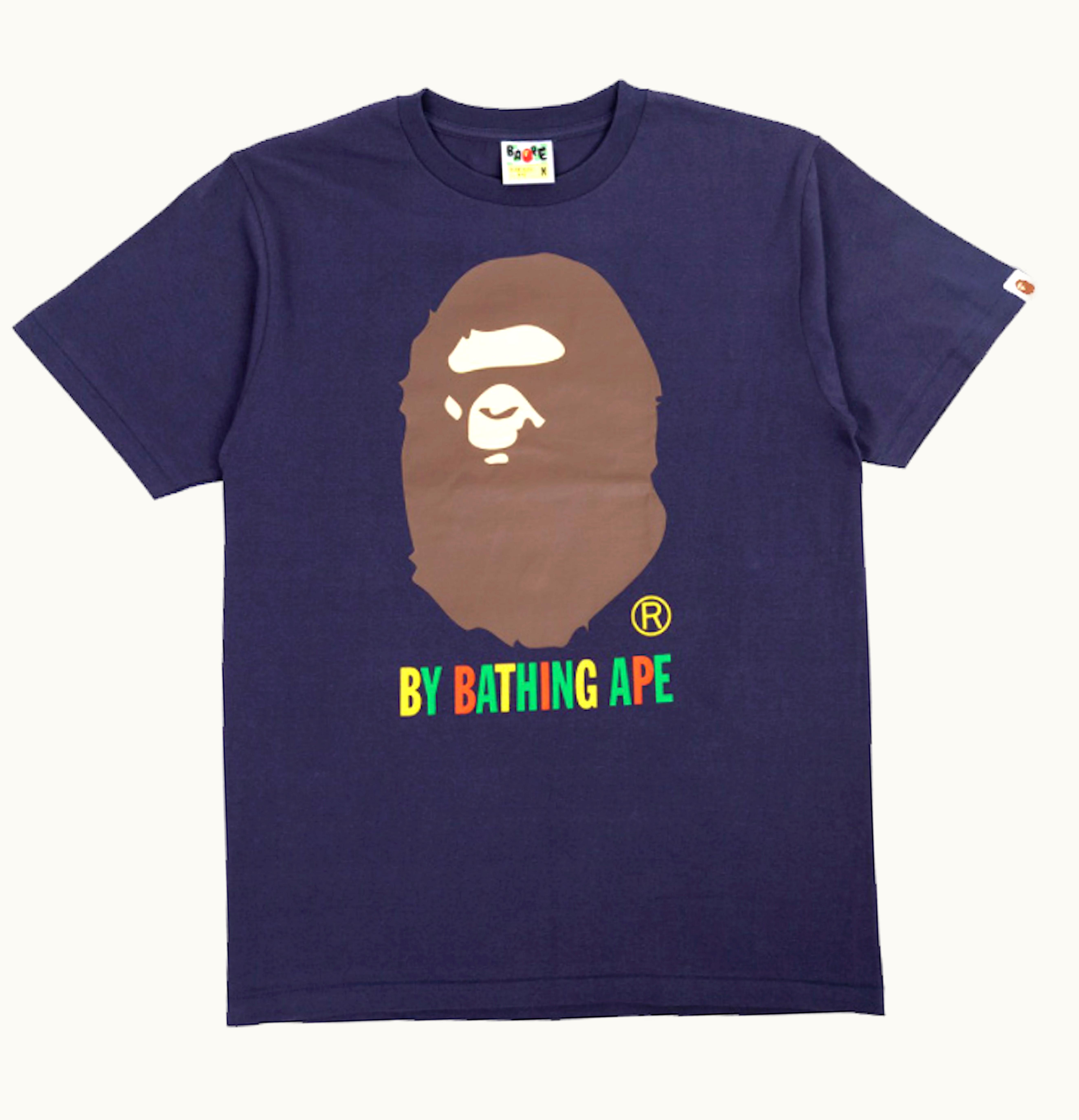 BAPE BAPE A Bathing Ape Colors by Bathing Ape Tee Navy