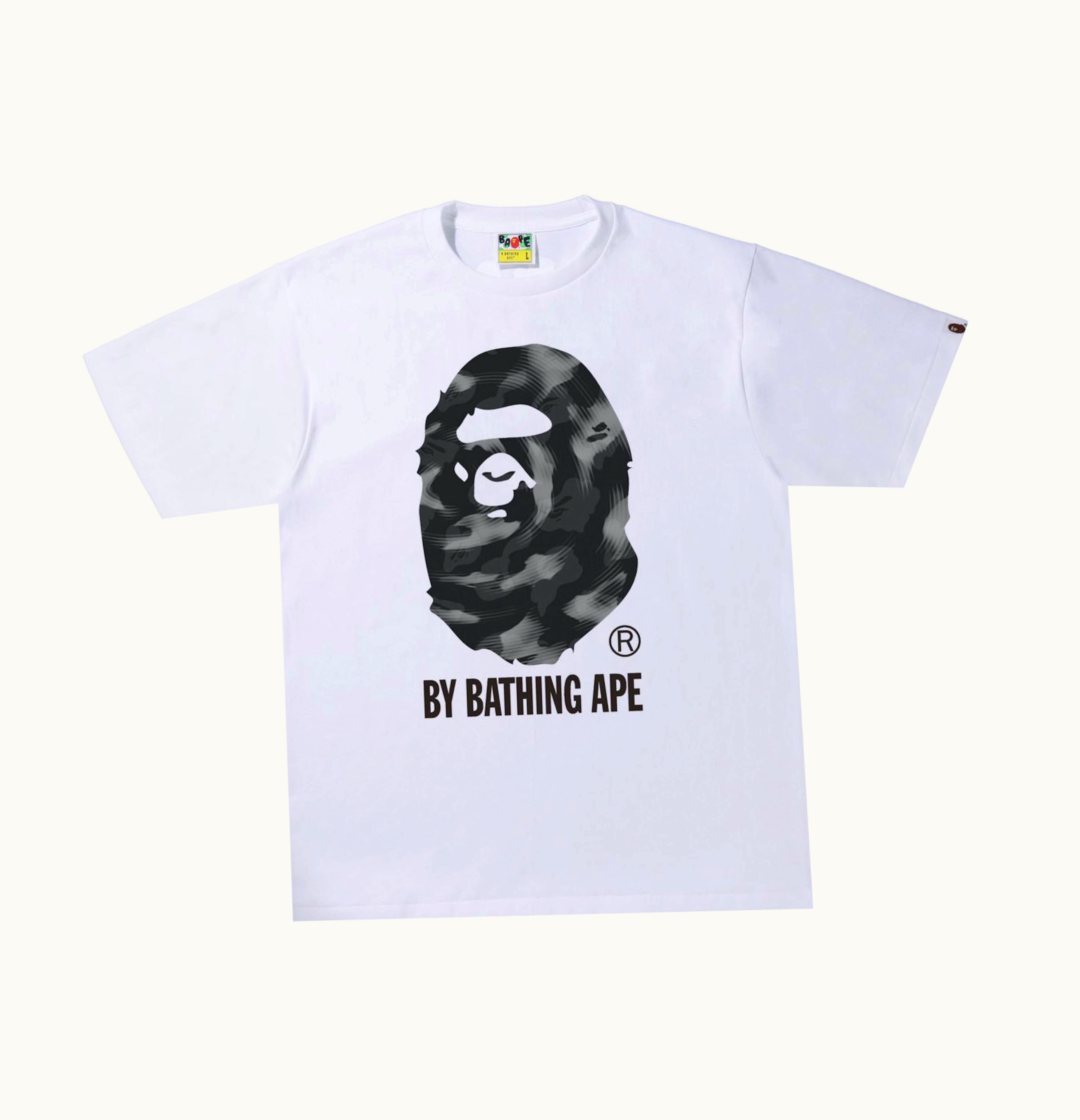 BAPE BAPE Stroke Camo by Bathing Ape Tee White Black