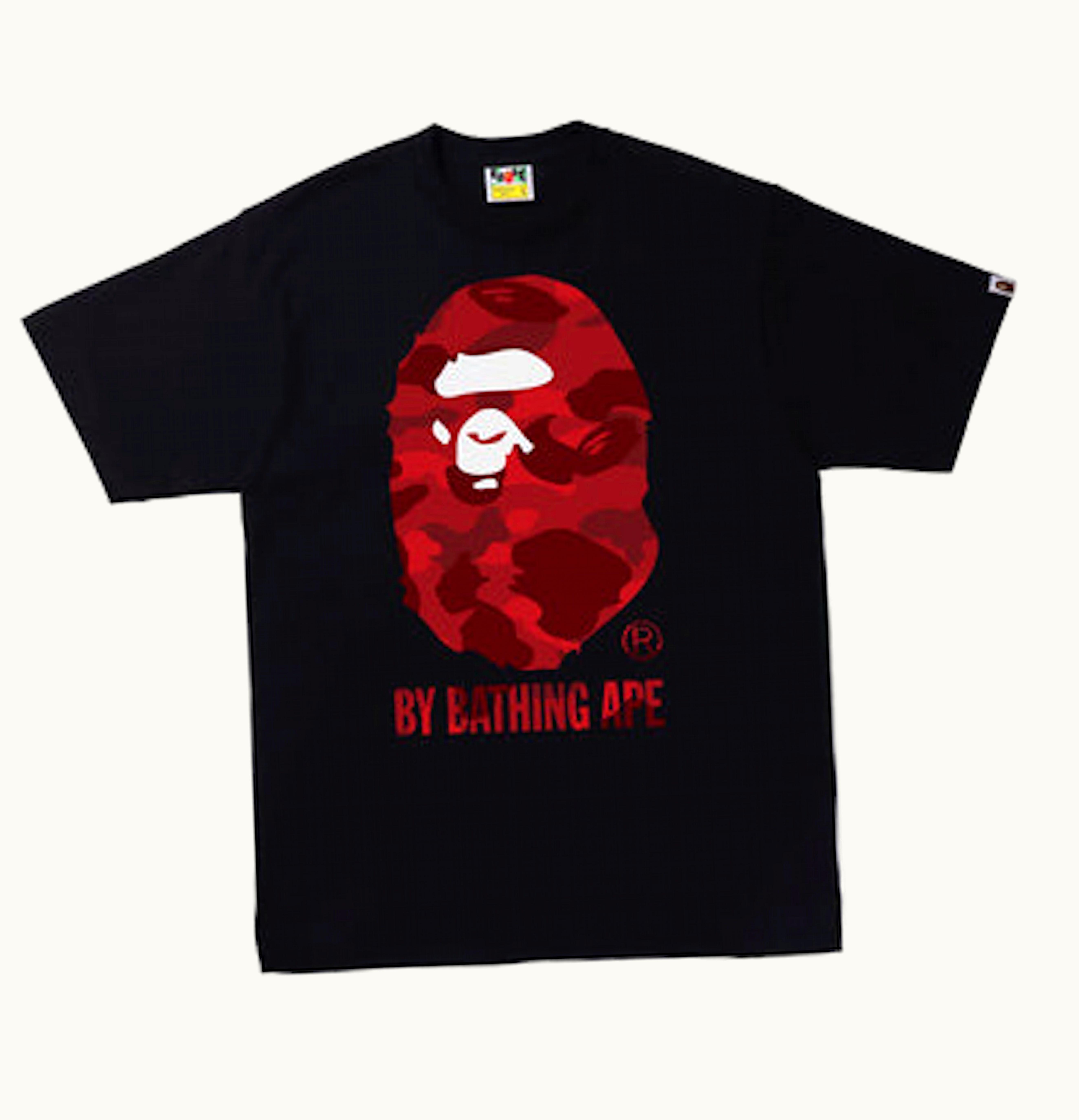 BAPE BAPE Color Camo By Bathing Ape Tee SS22 Black Red