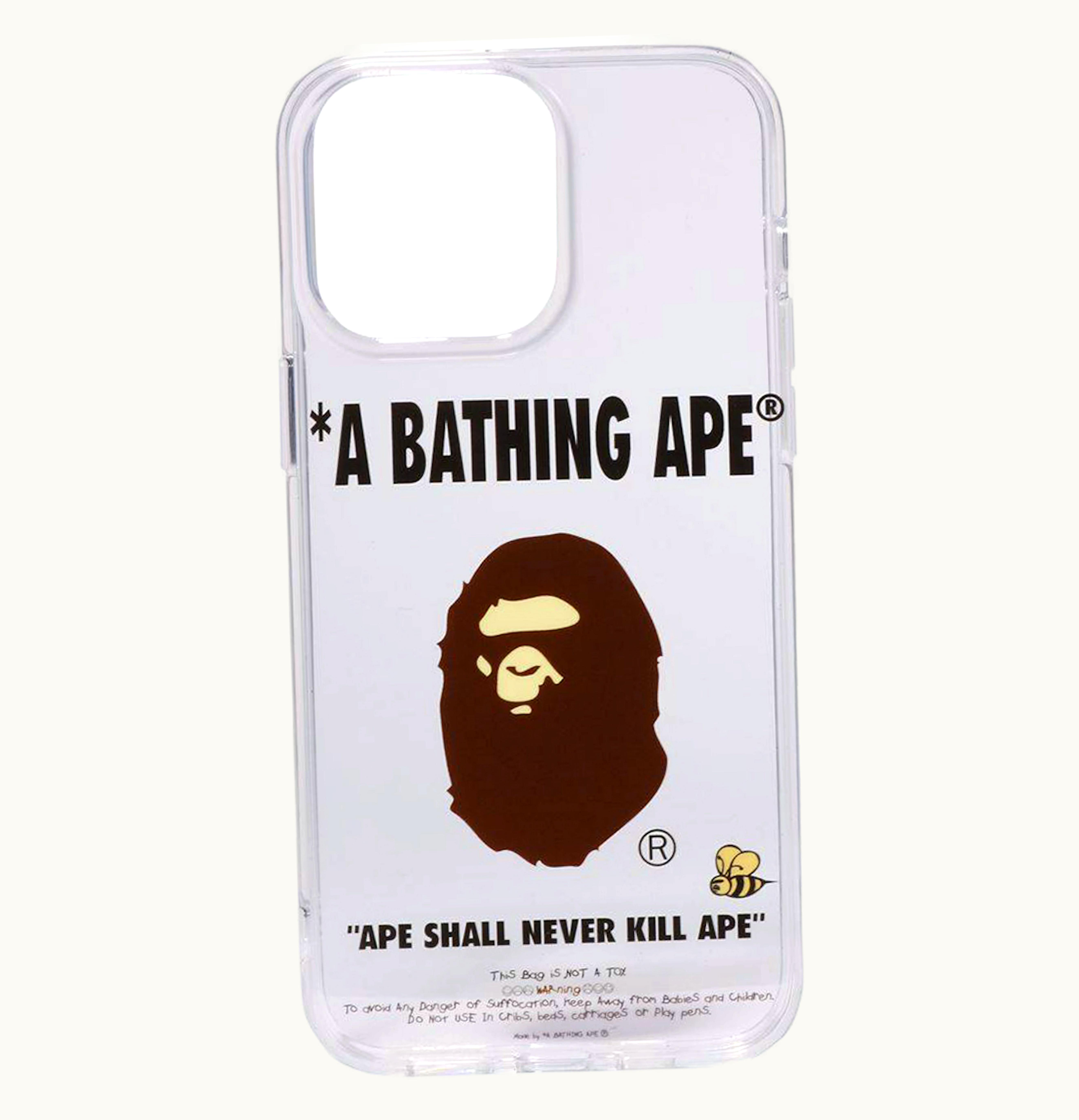 BAPE BAPE Bathing Ape iPhone 14 Pro Max Case Clear