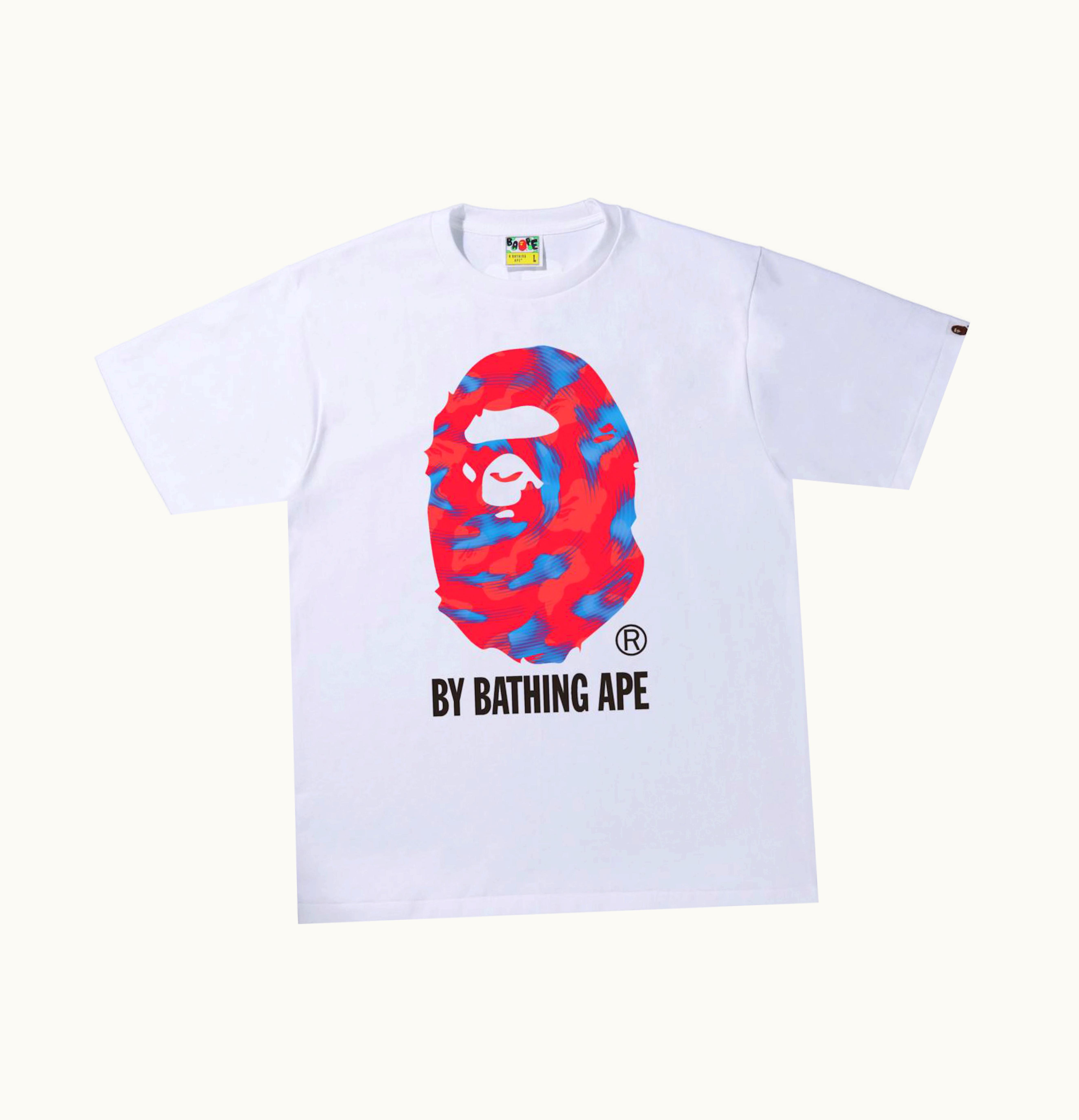 BAPE BAPE Stroke Camo by Bathing Ape Tee White Red