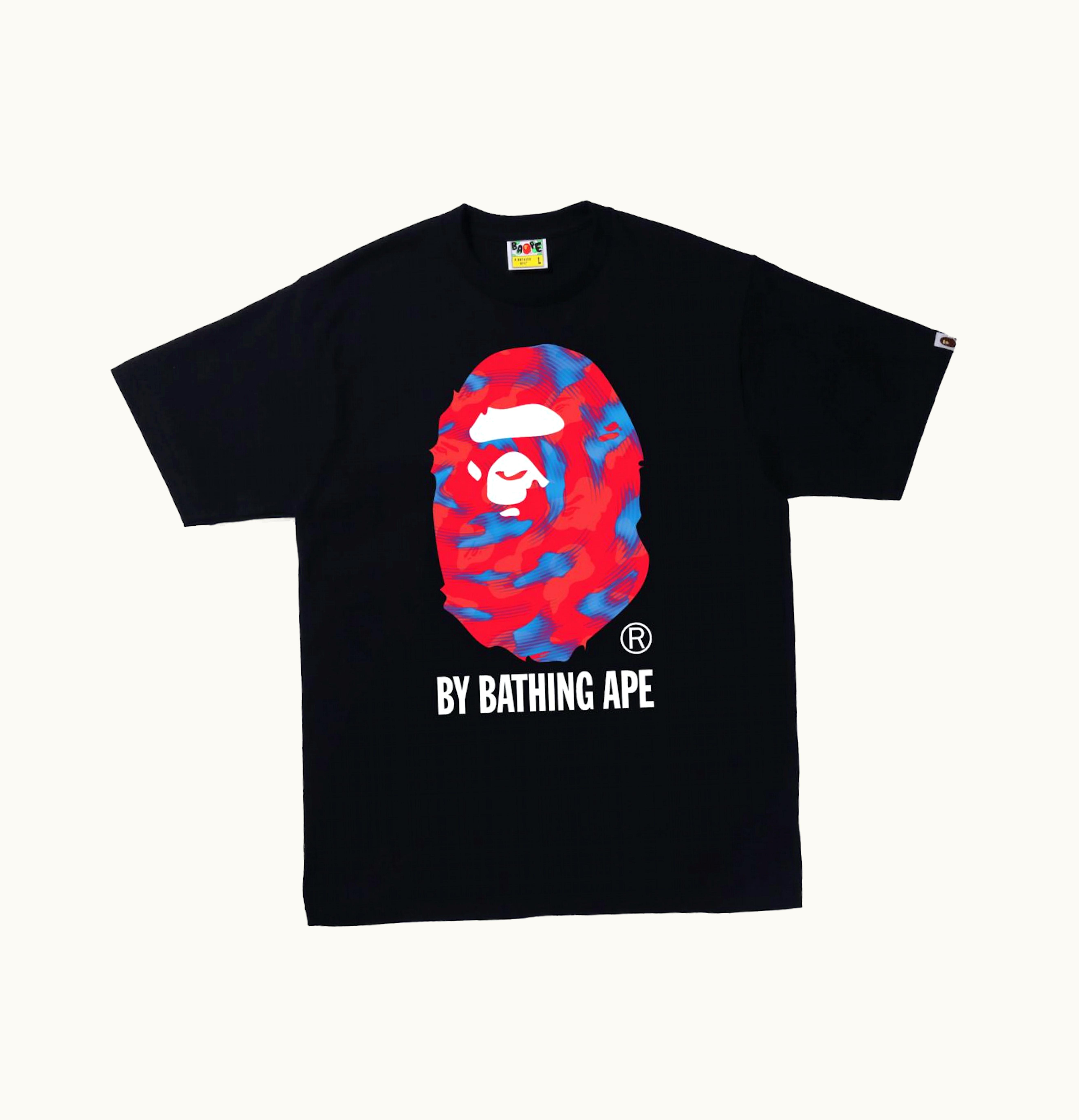 BAPE BAPE Stroke Camo by Bathing Ape Tee Black Red