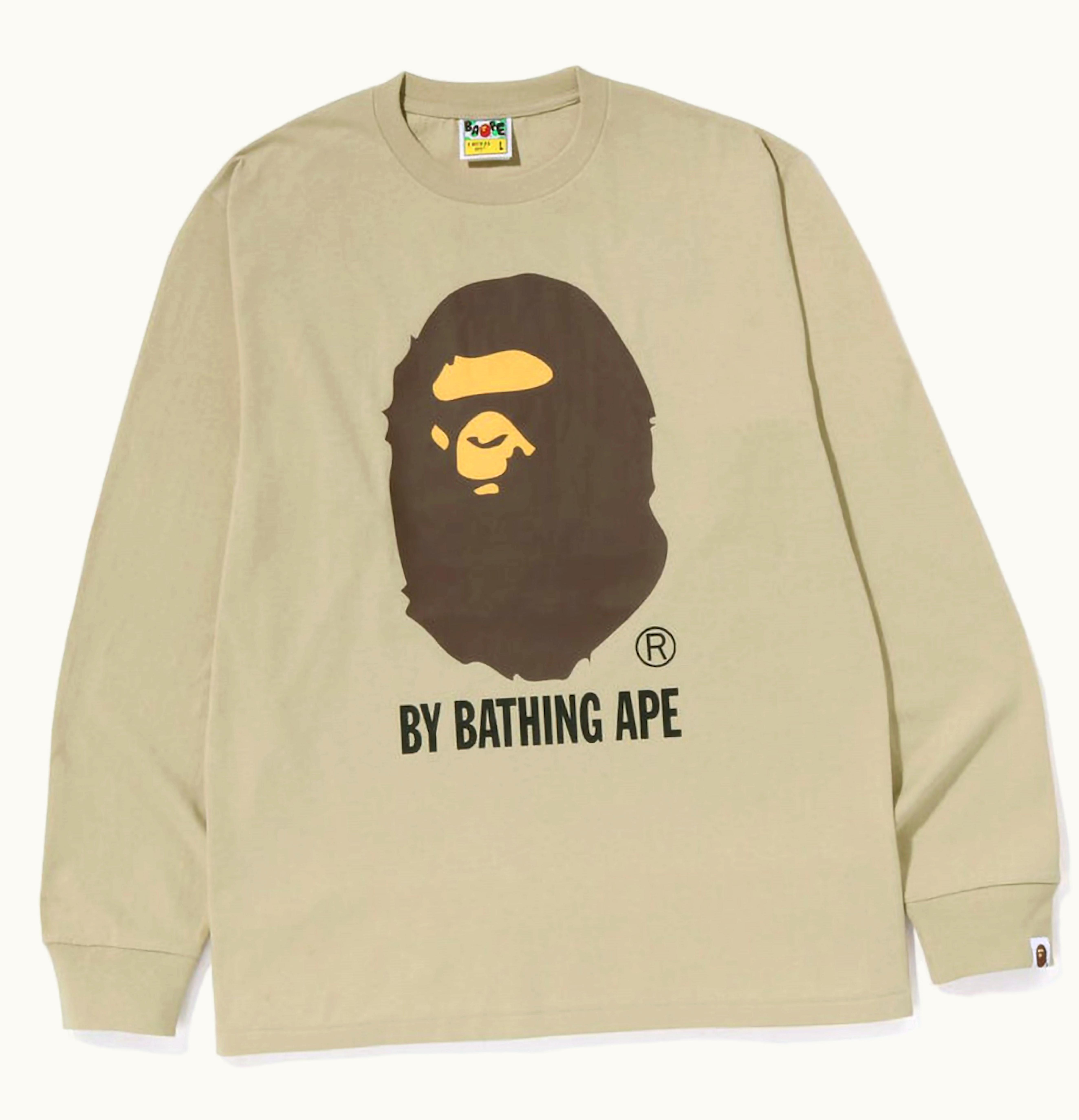 BAPE BAPE By Bathing Ape L S Tee FW22 Beige