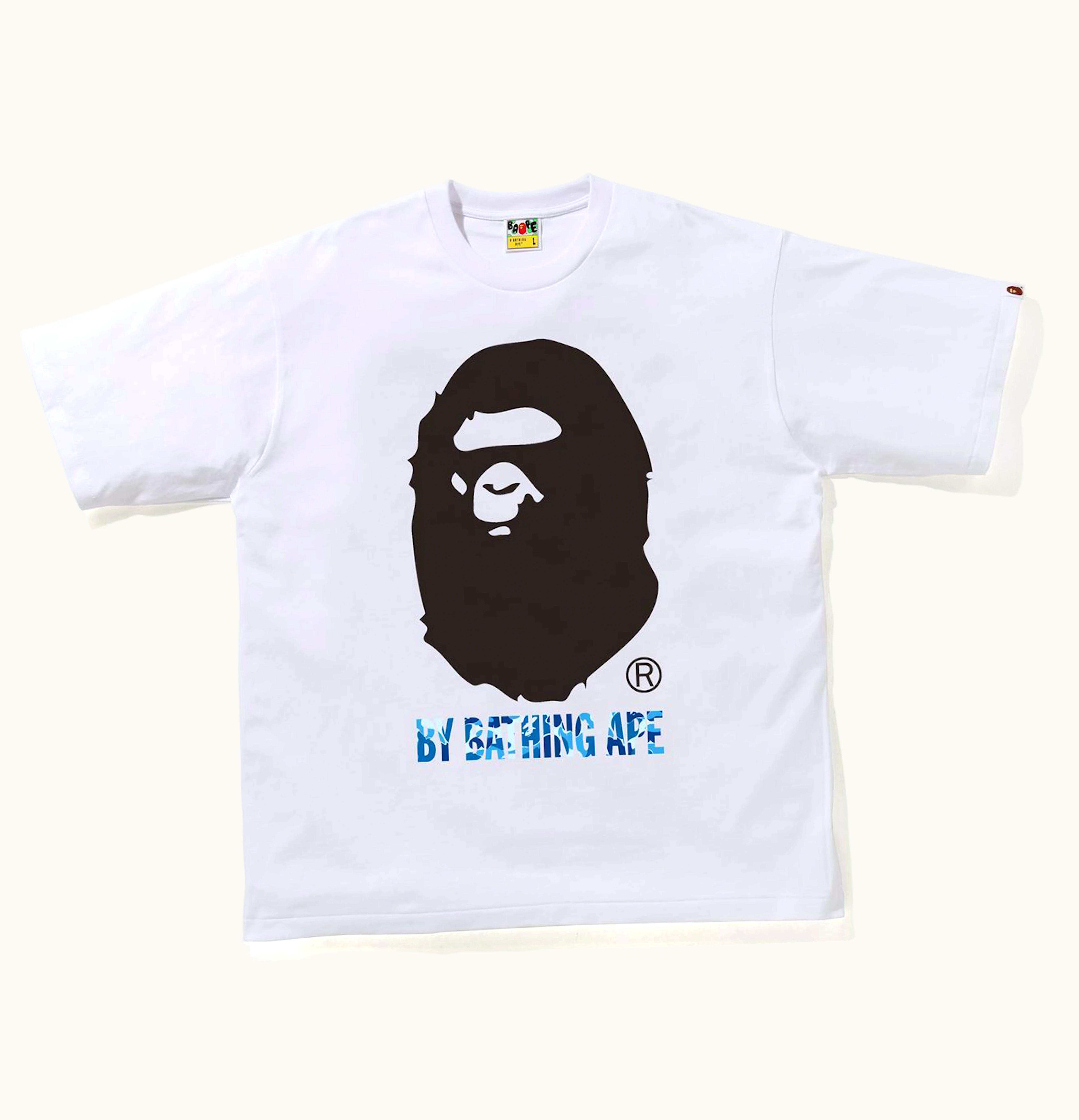 BAPE BAPE ABC Camo By Bathing Ape Relaxed Fit Tee White Blue