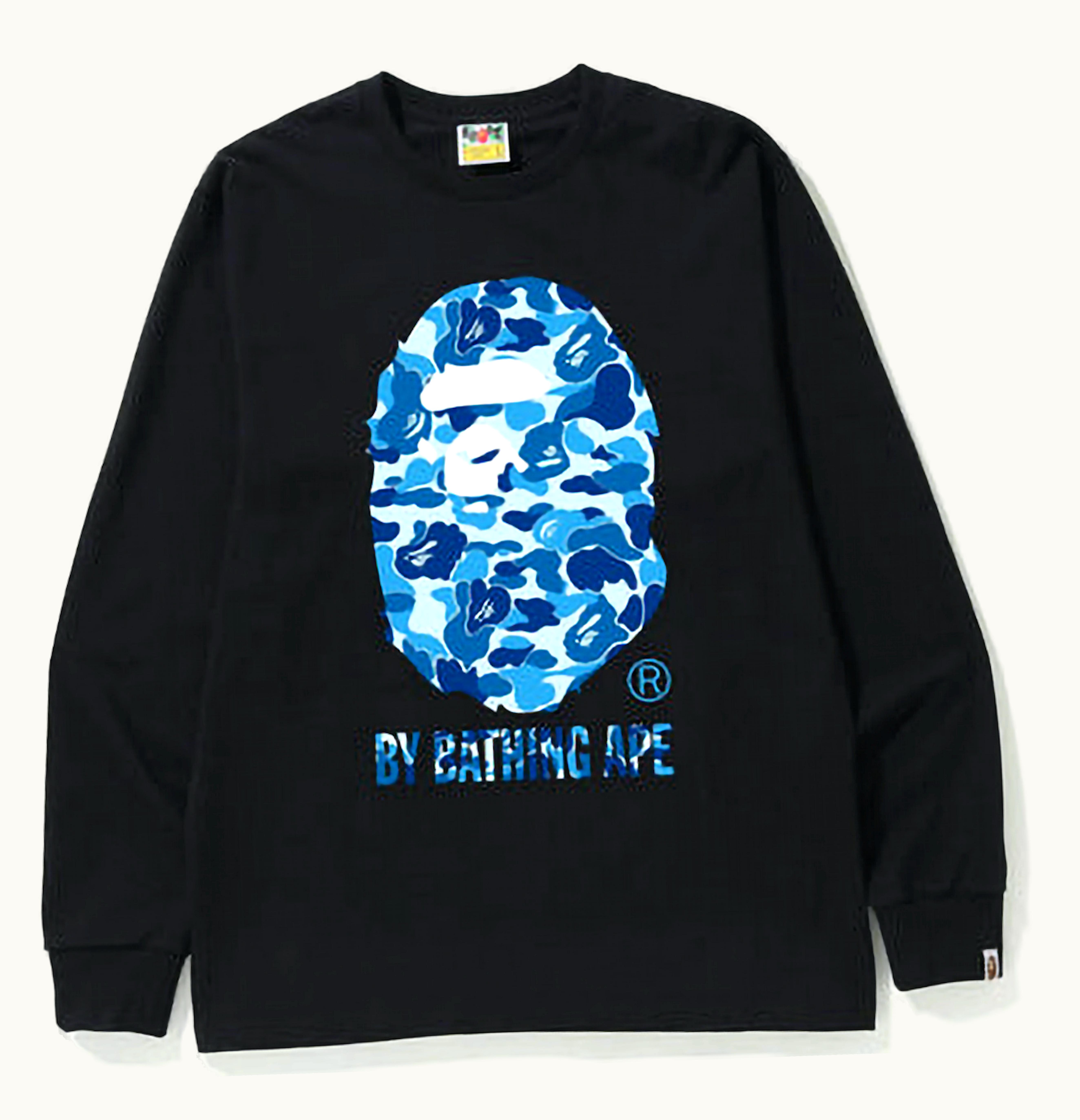 BAPE BAPE ABC Camo By Bathing Ape L S Tee FW22 Black Blue