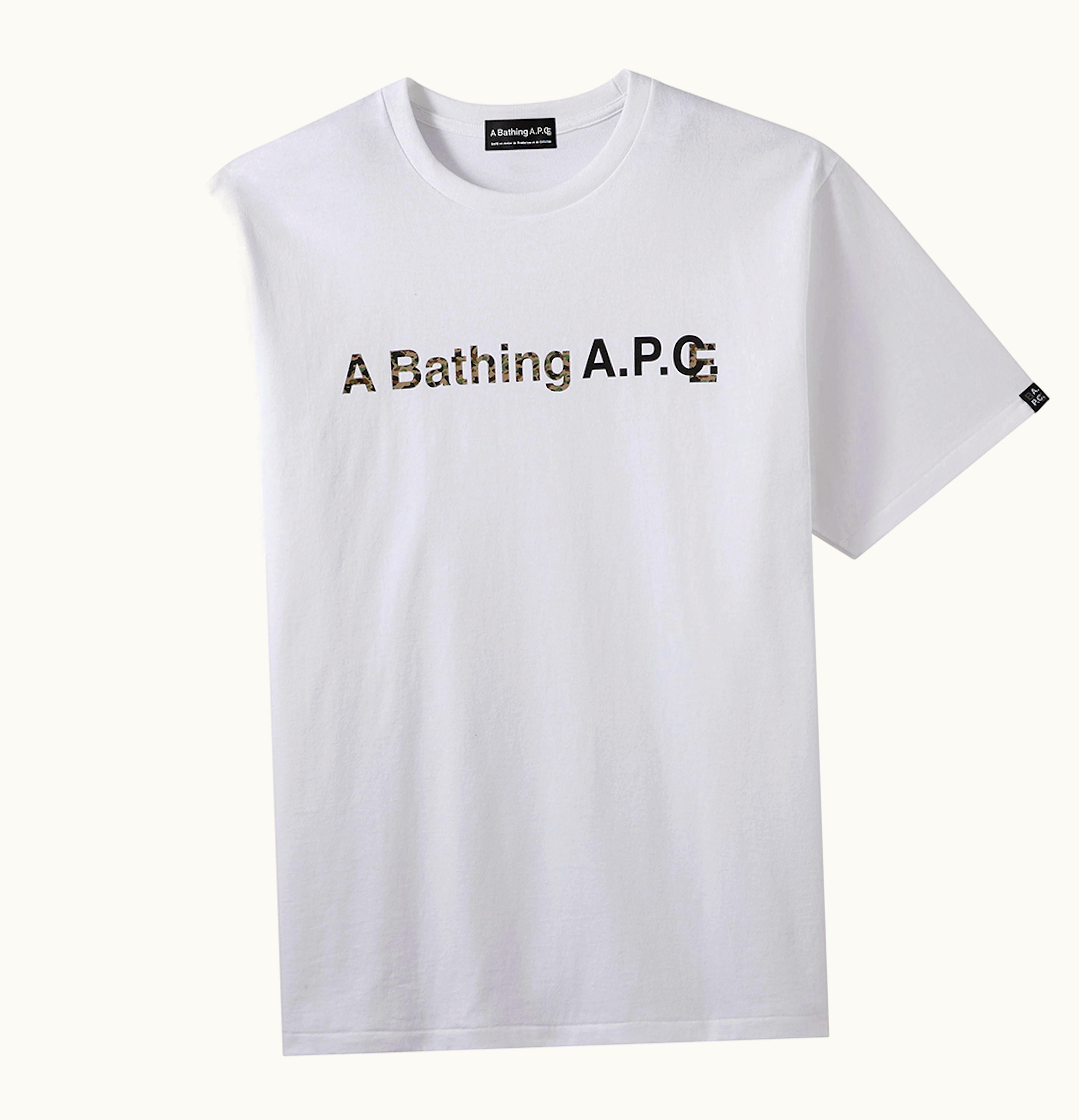 BAPE BAPE x APC Womens A Bathing Ape Wide T Shirt White