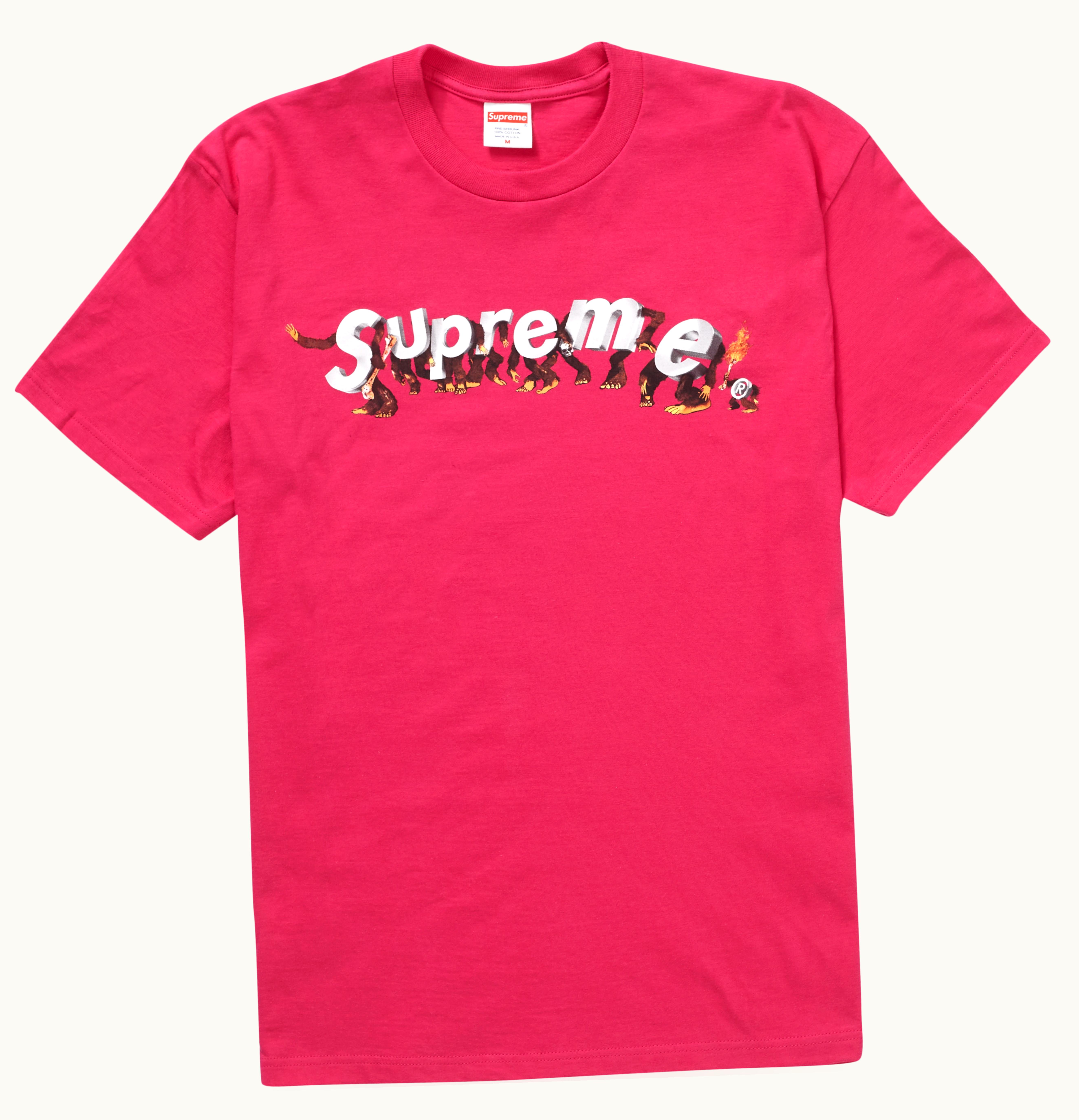 Supreme Supreme Apes Tee Pink
