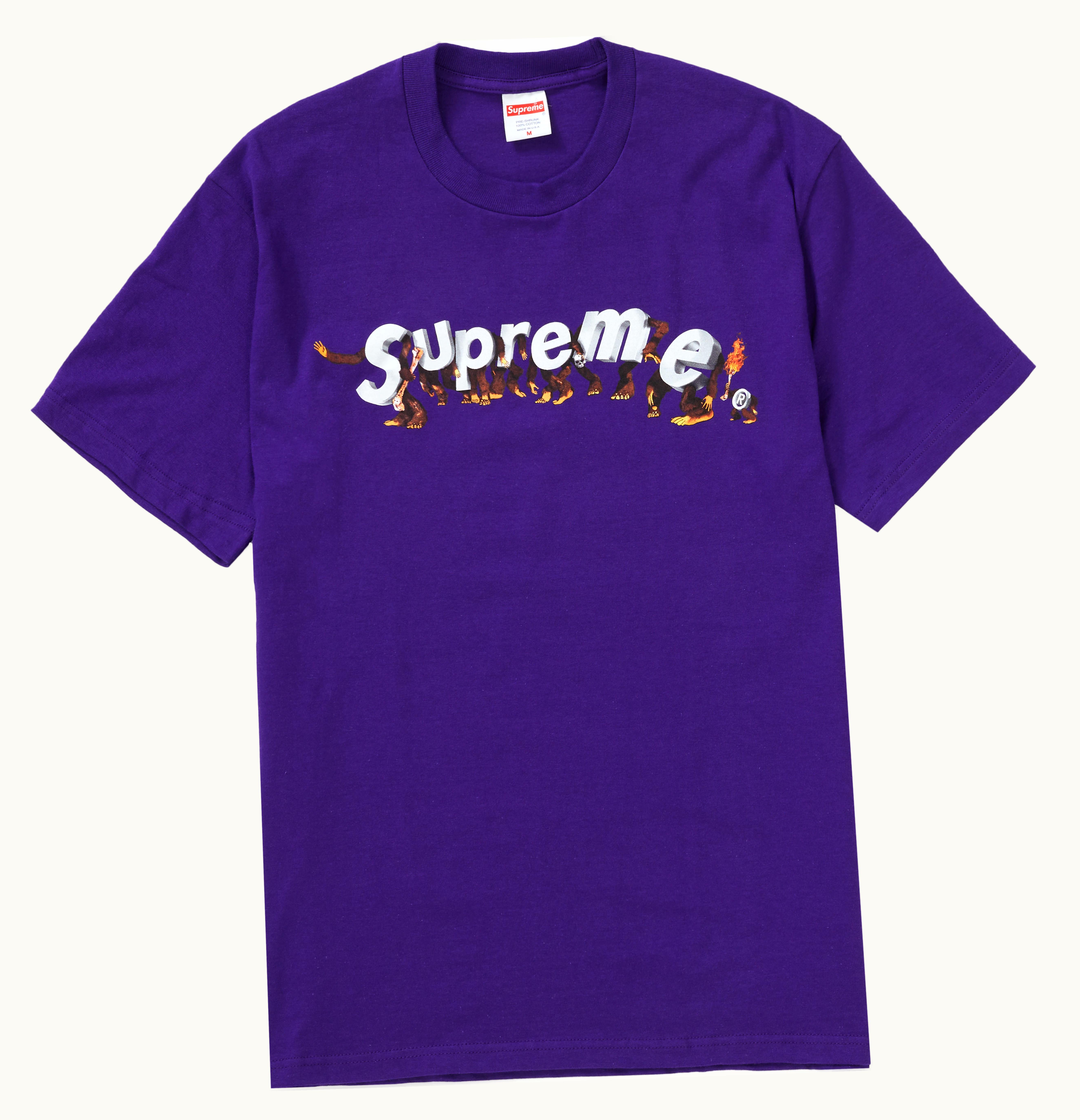 Supreme Supreme Apes Tee Purple