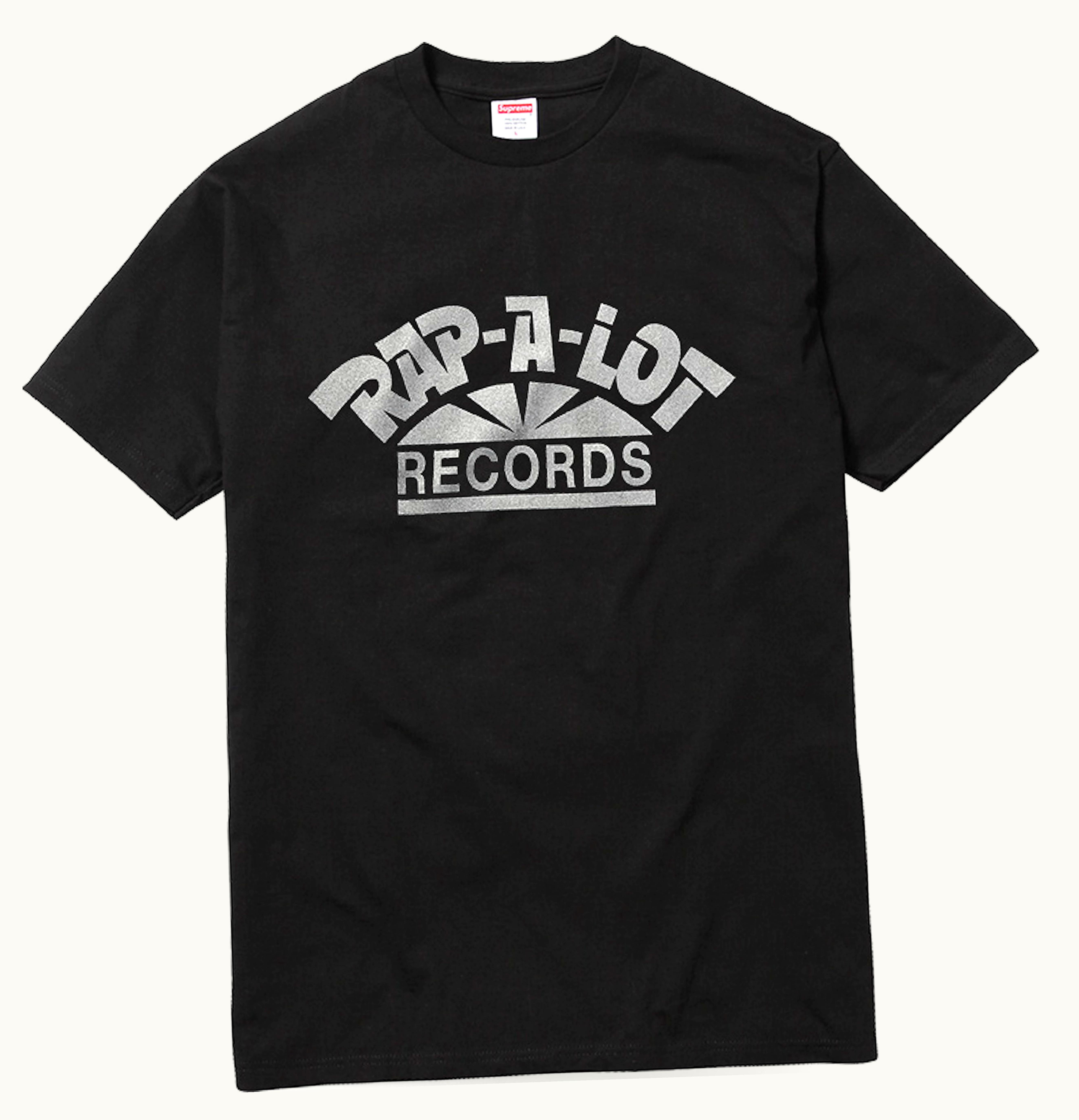Supreme Supreme Rap A Lot Records Tee Black
