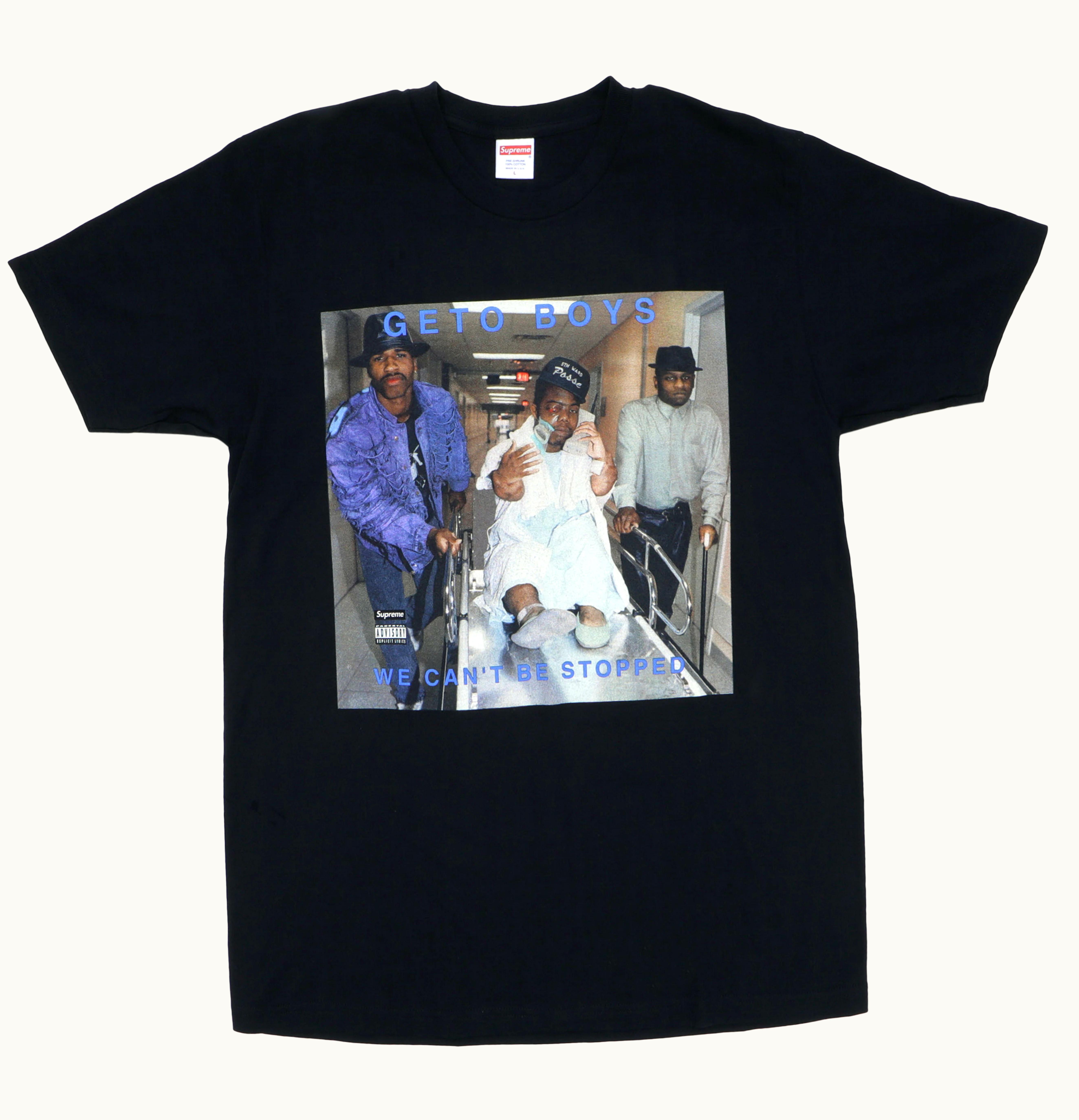 Supreme Supreme Rap A Lot Records Geto Boys Tee Black