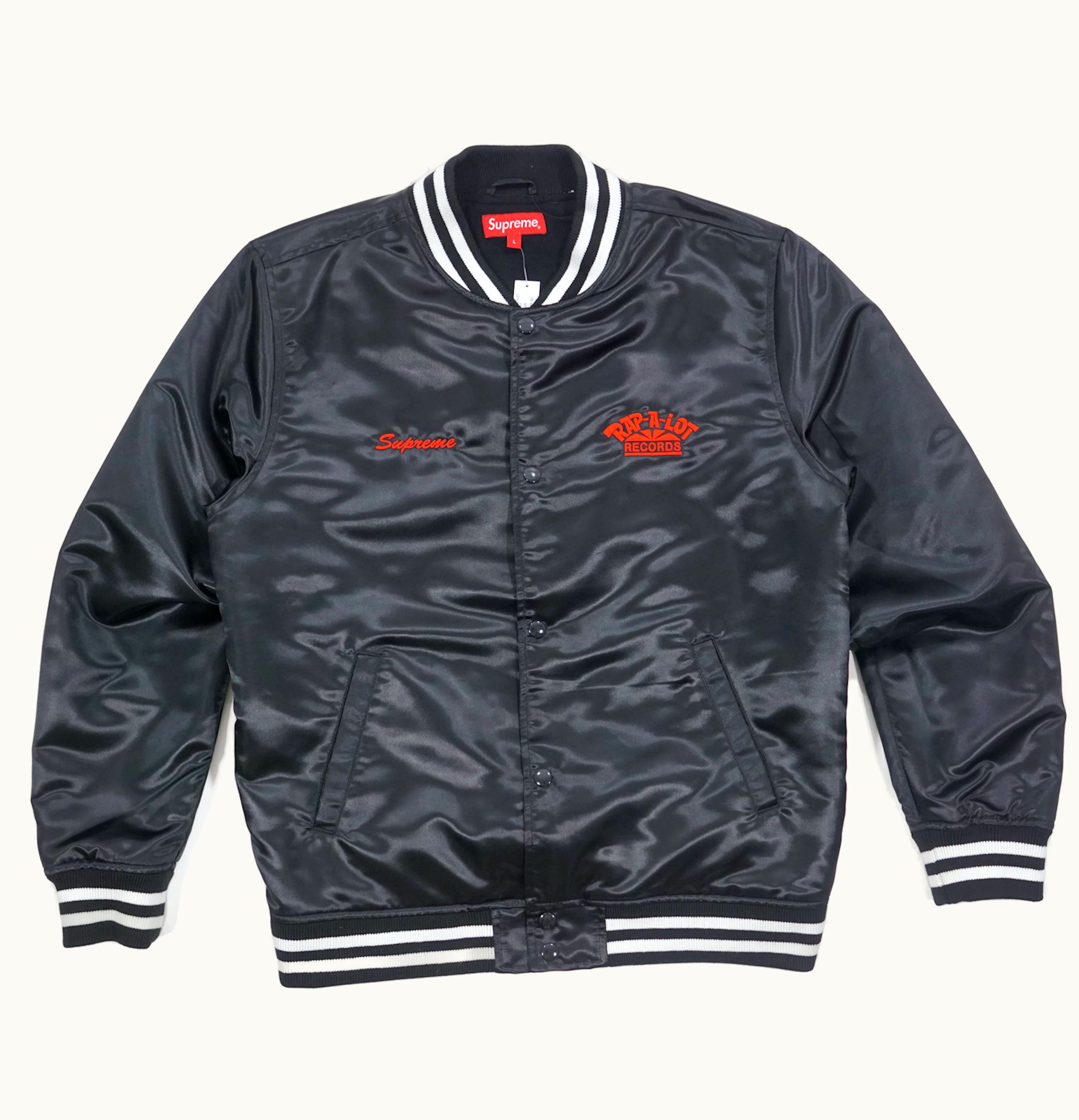 Supreme Supreme Rap A Lot Records Satin Club Jacket Black