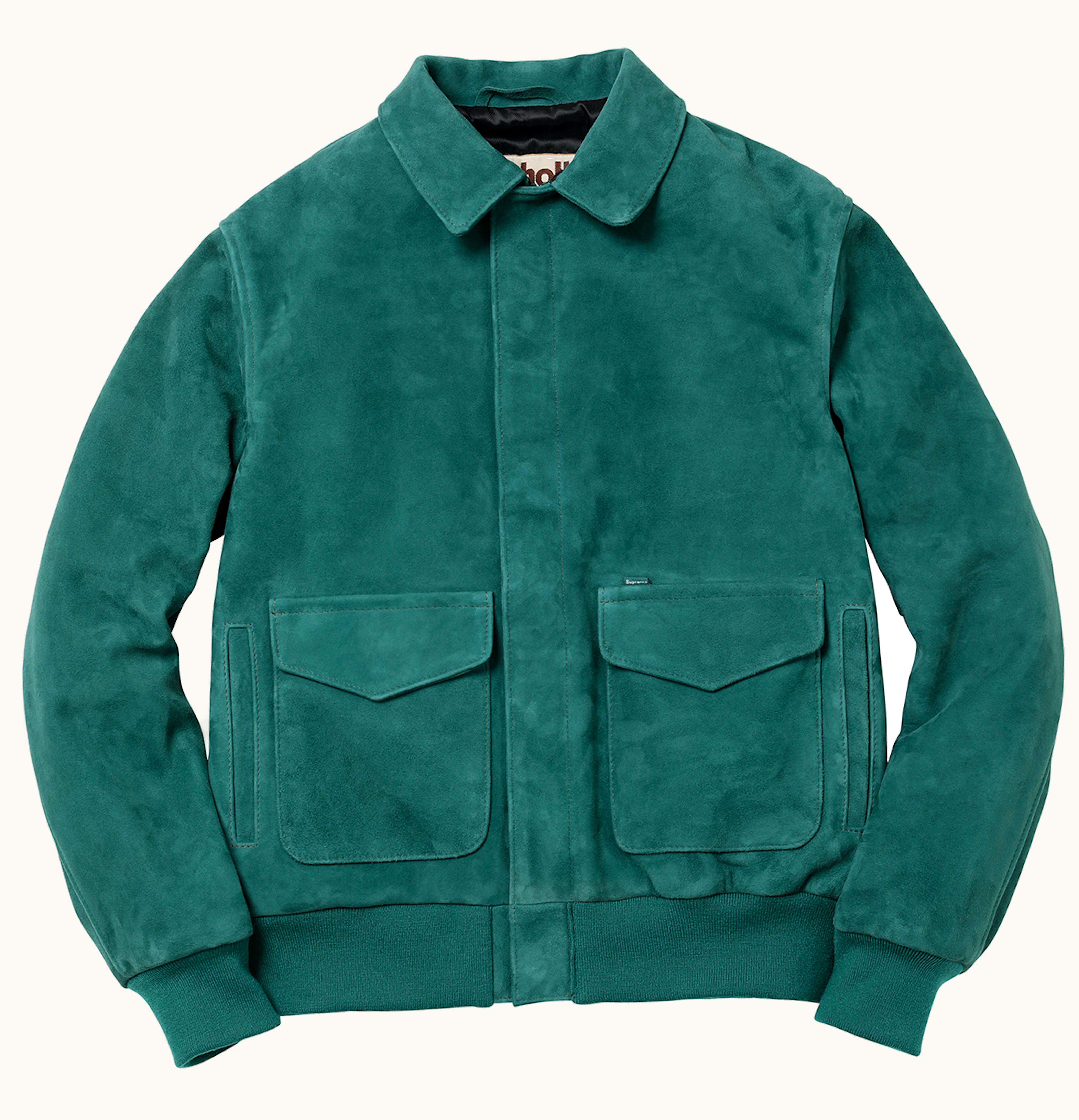 Supreme Supreme Schott Suede A2 Green