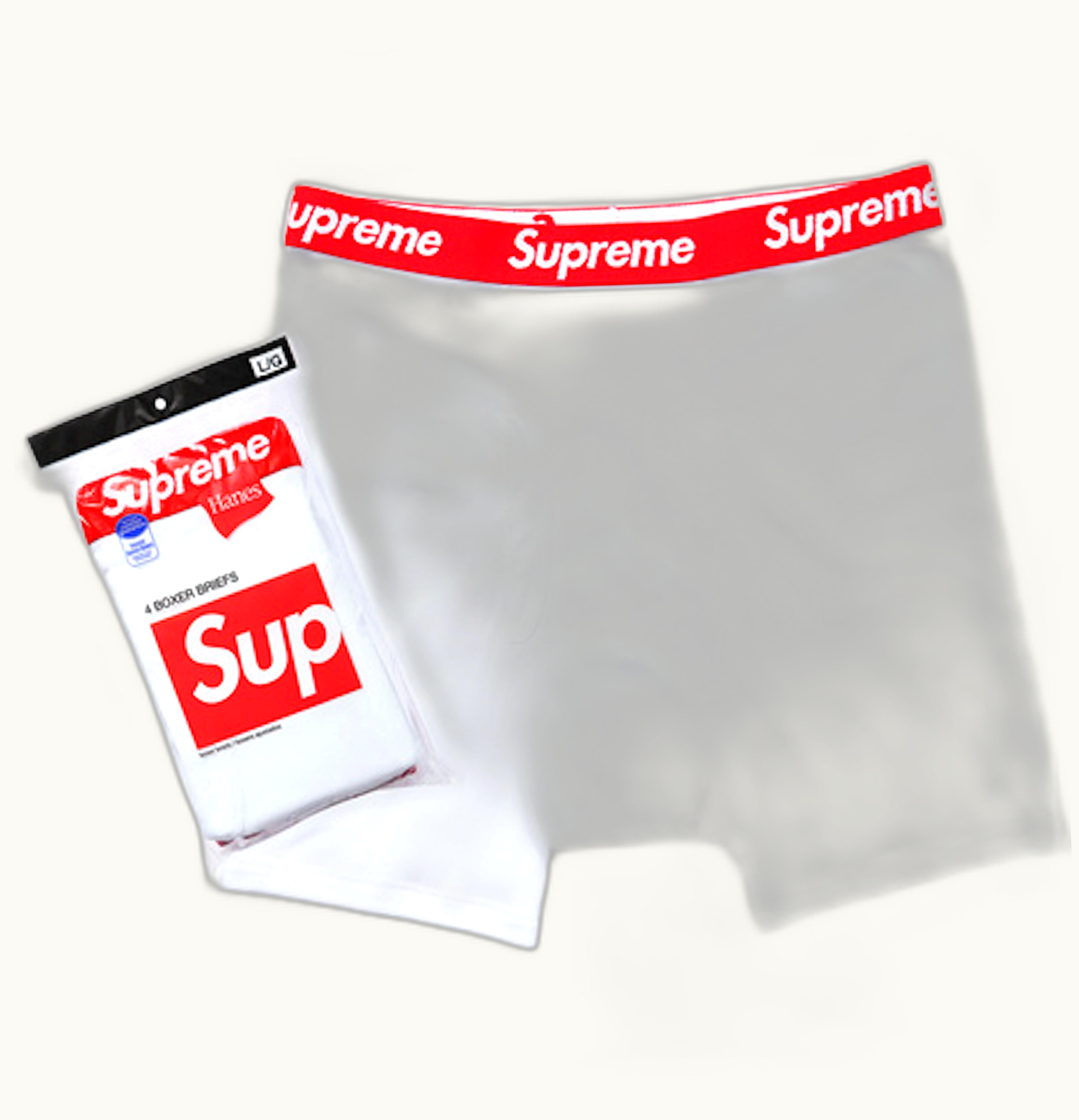 Supreme Supreme Hanes Boxer Briefs White