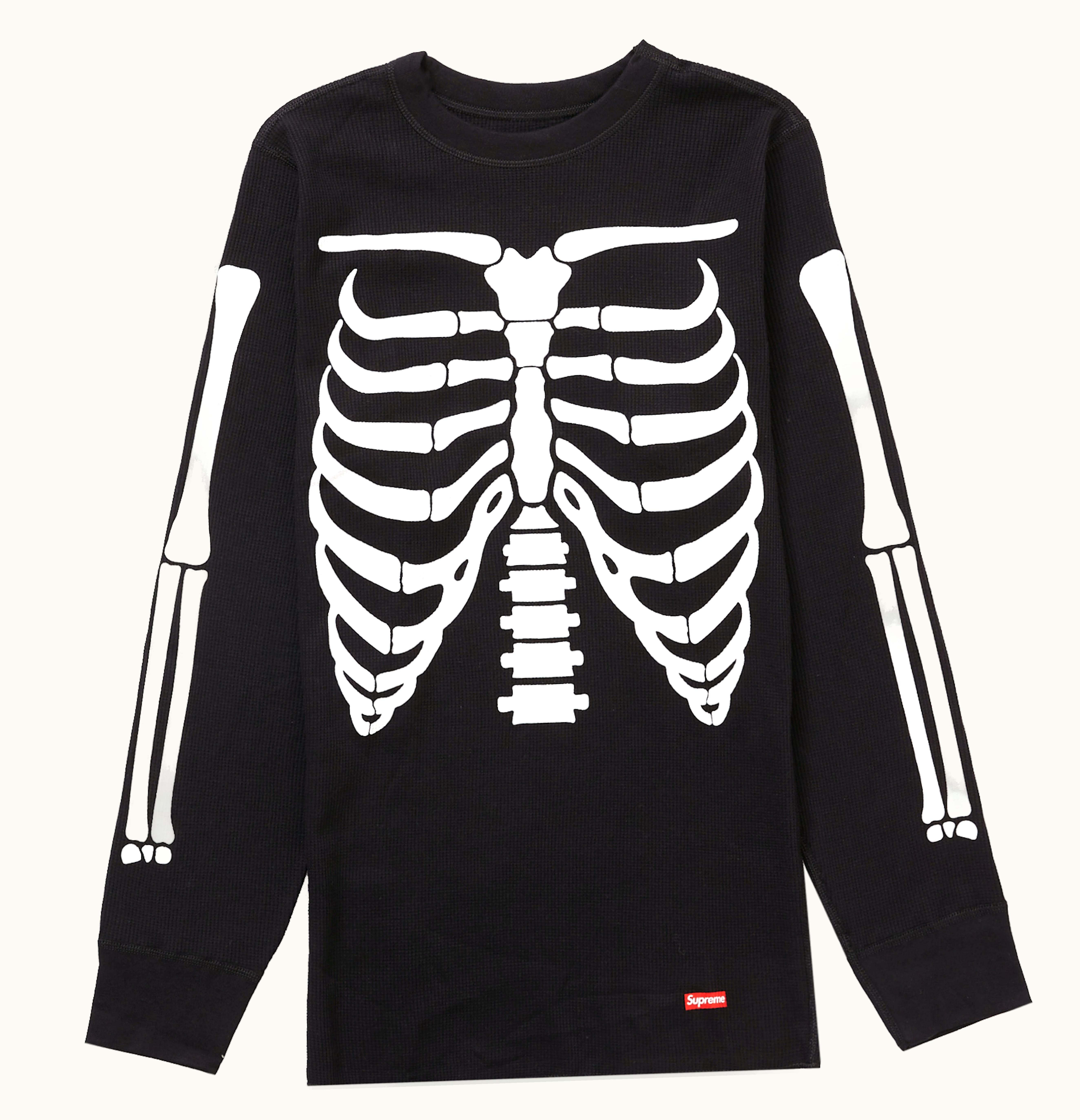 Supreme Supreme Hanes Bones Thermal Crew 1 Pack Black