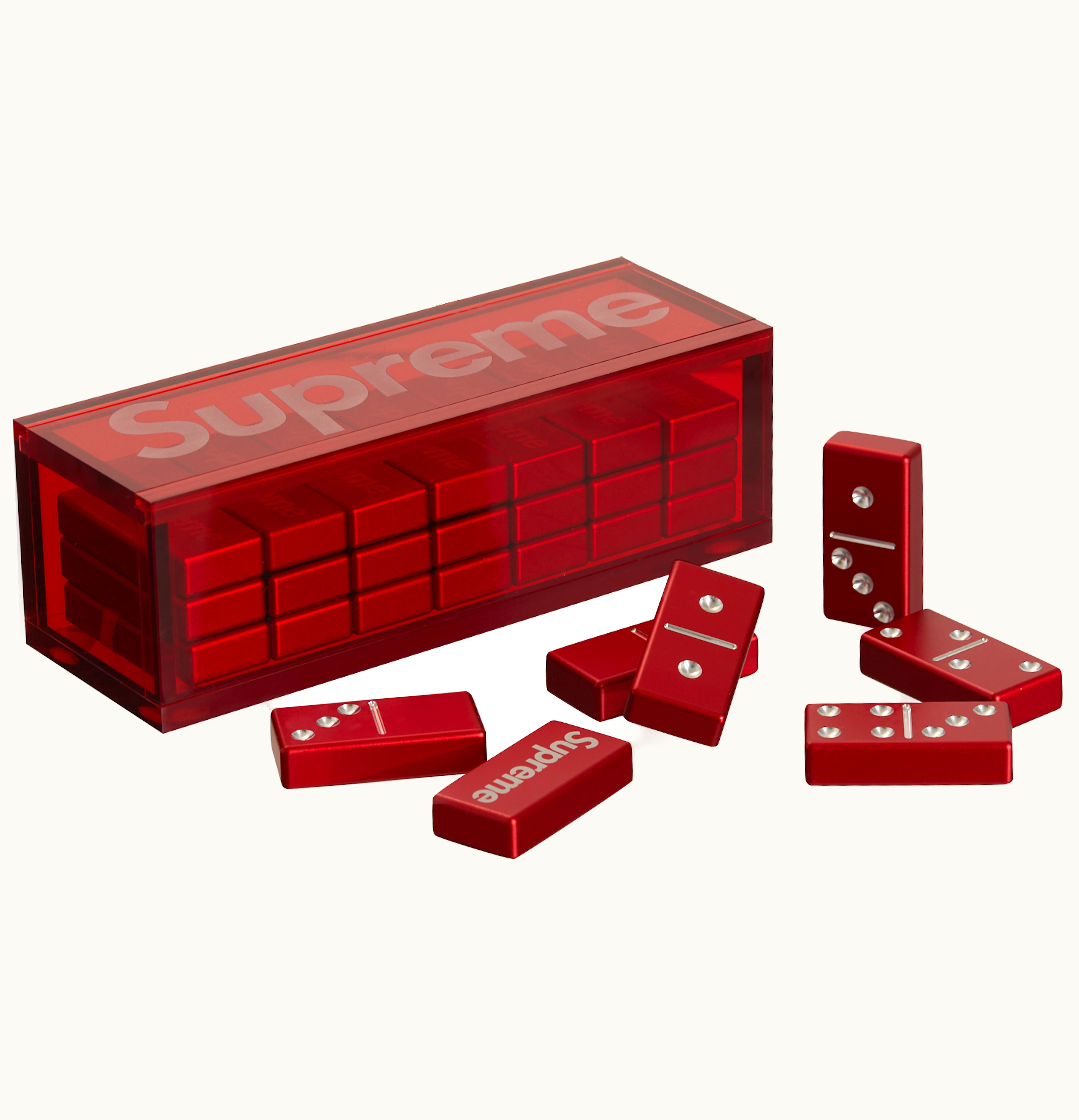 Supreme Supreme Aluminum Domino Set Red