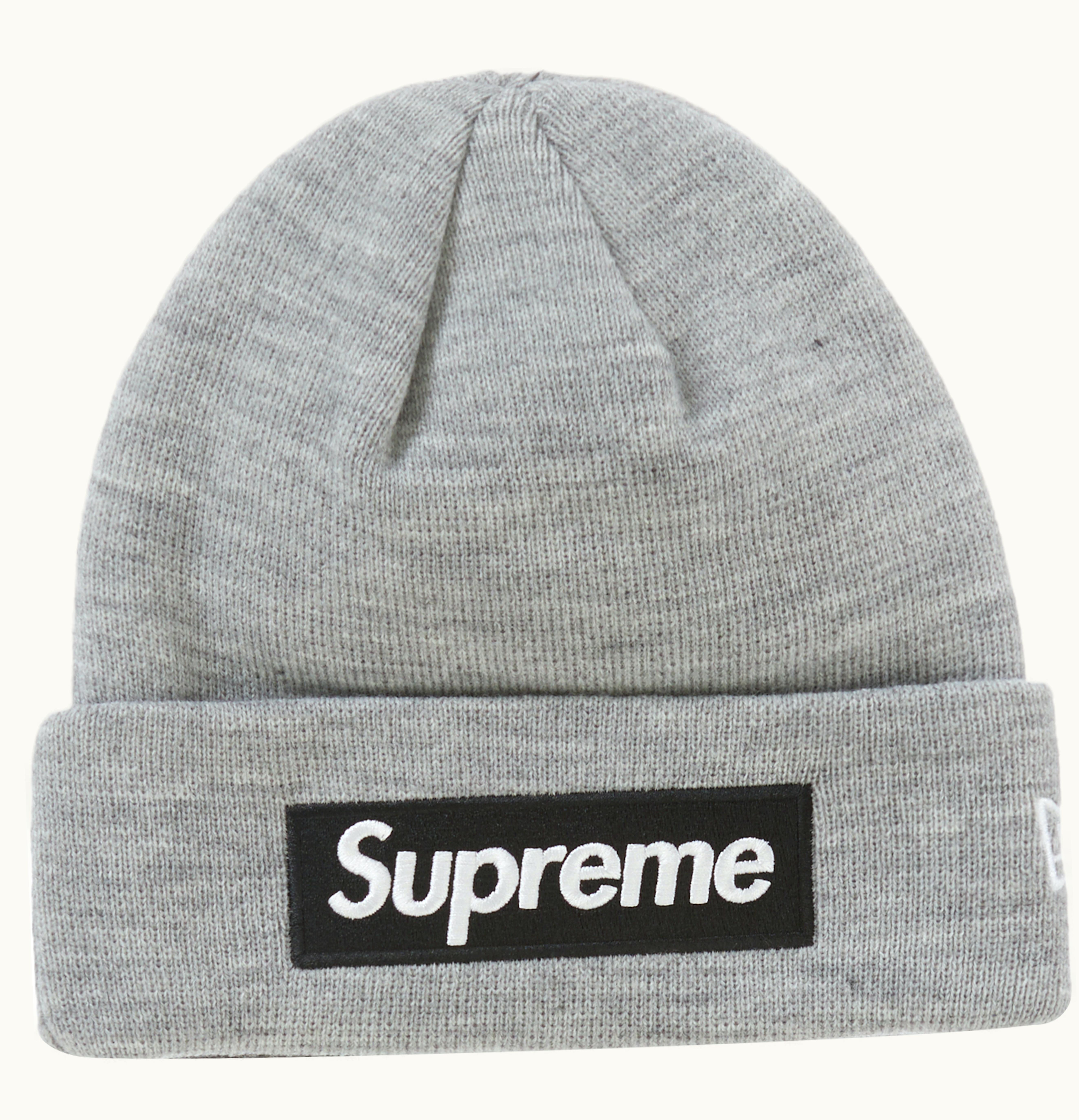 Supreme Supreme New Era Box Logo Beanie FW22 Heather Grey