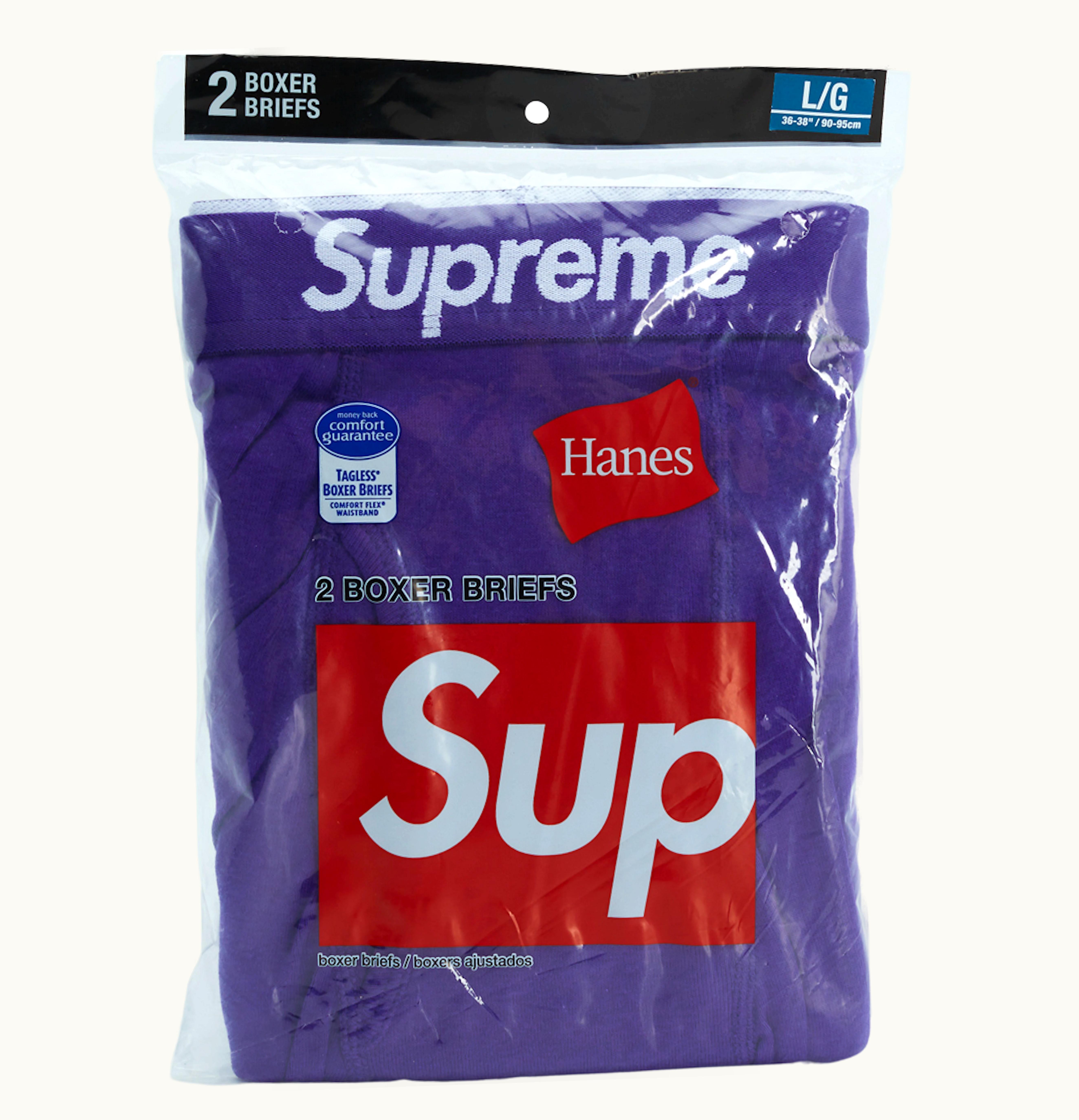 Supreme Supreme Hanes Boxer Briefs 2 Pack Purple