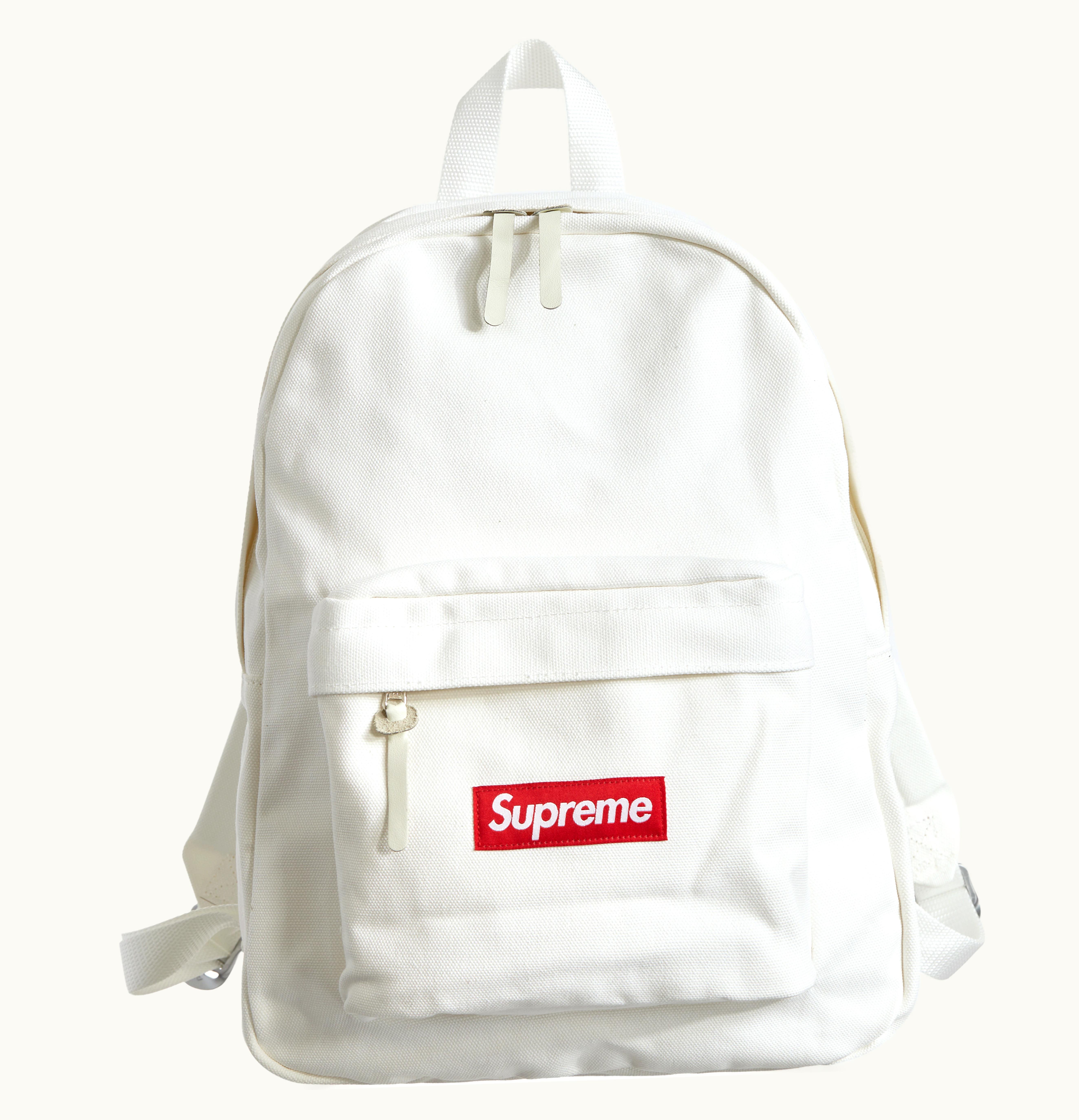 Supreme Supreme Canvas Backpack White