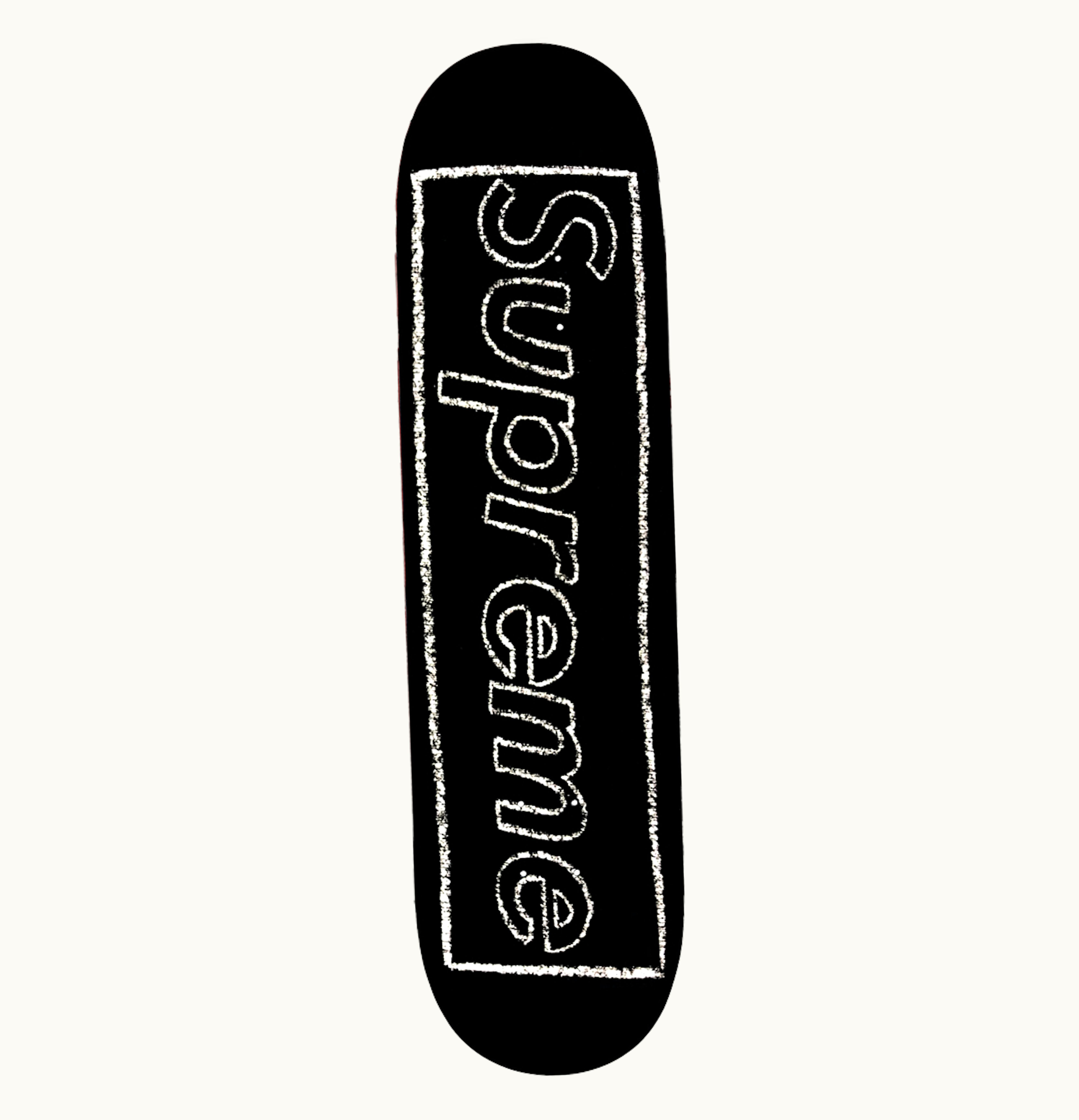 Supreme Supreme KAWS Chalk Logo Skateboard Deck Black