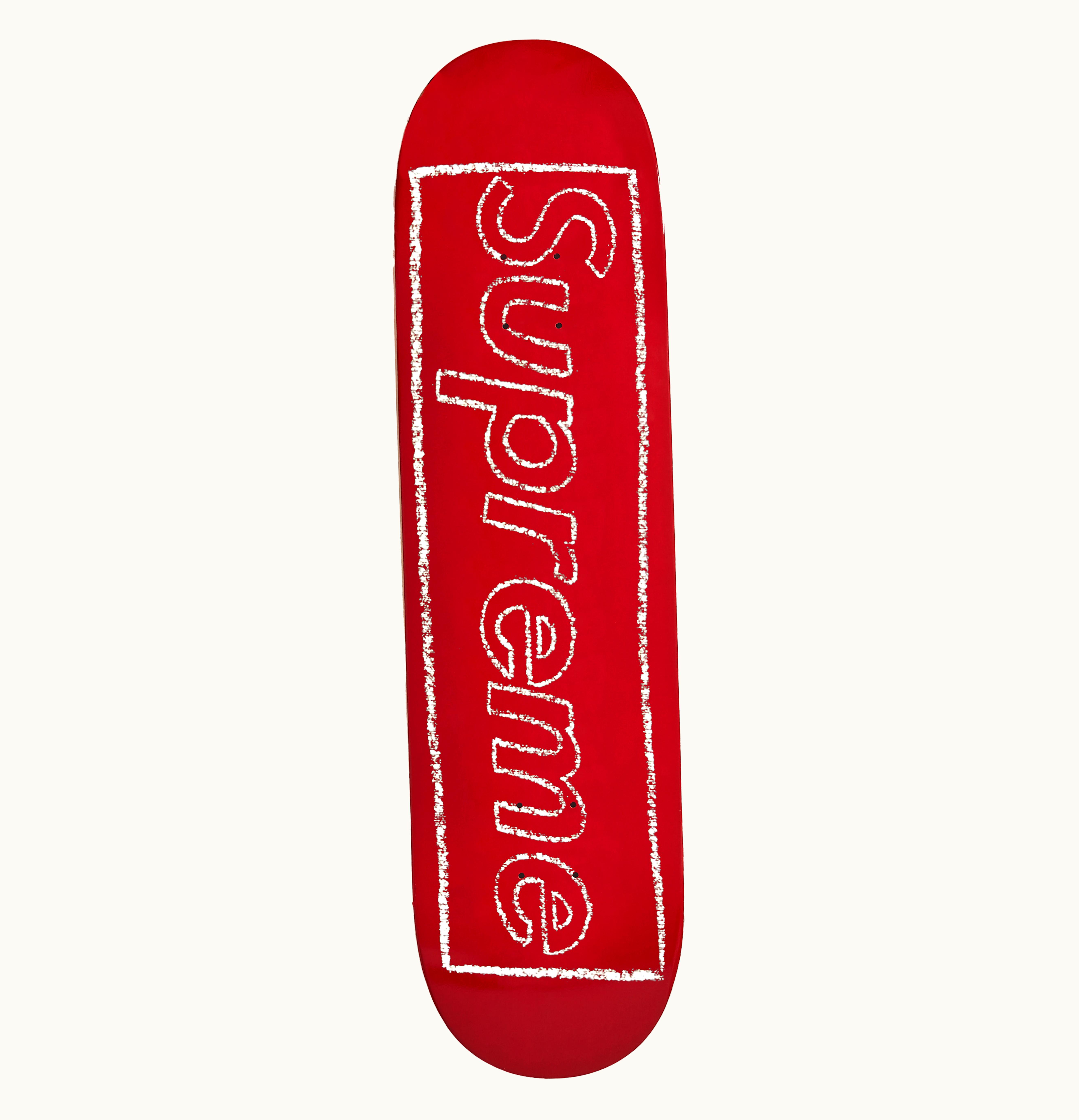 Supreme Supreme KAWS Chalk Logo Skateboard Deck Red