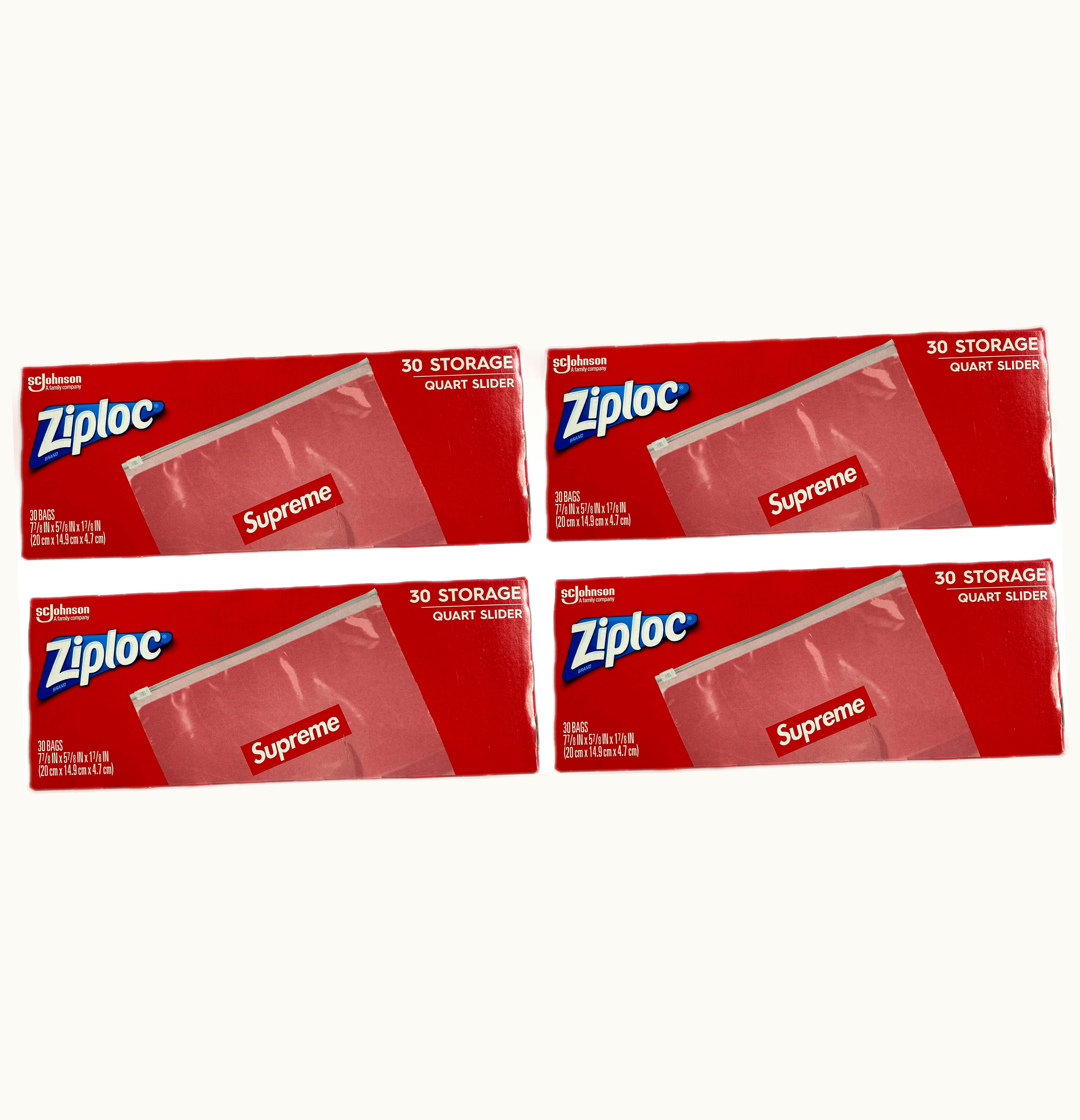 Supreme Supreme Ziploc Bags 4x Lot Box Of 30
