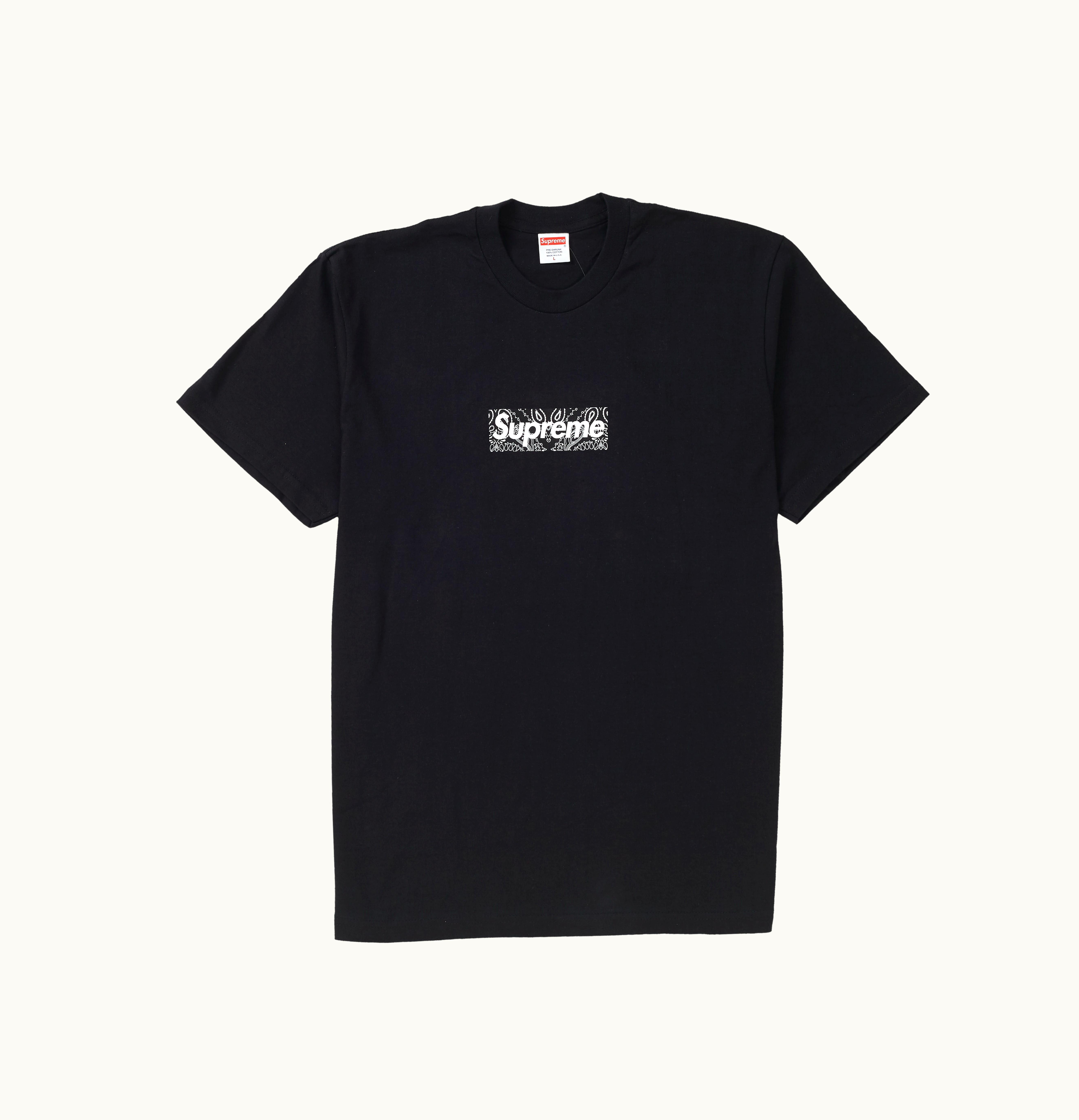 Supreme Supreme Bandana Box Logo Tee Black