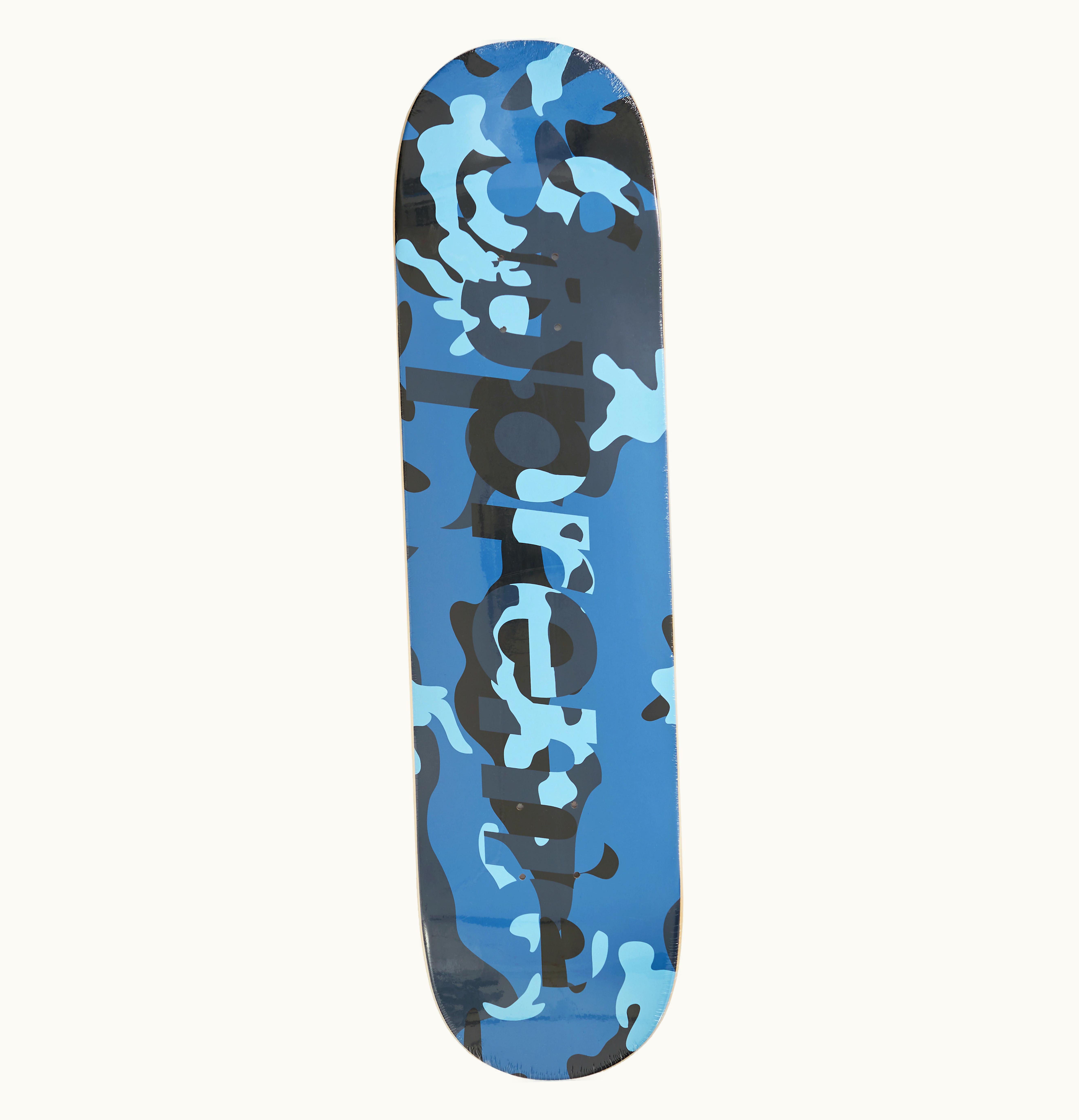 Supreme Supreme Camo Logo Skateboard Blue Camo