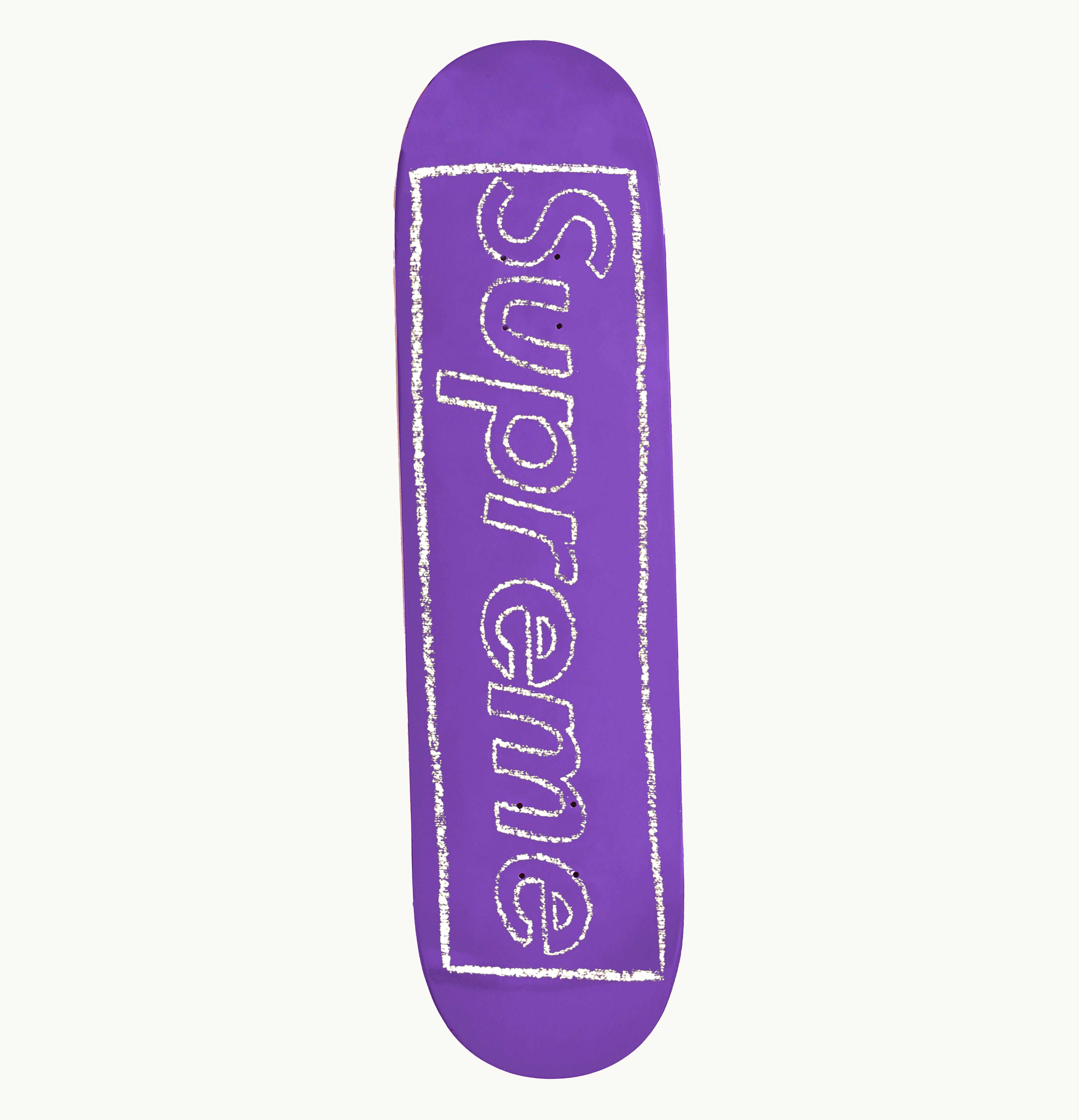 Supreme Supreme KAWS Chalk Logo Skateboard Deck Purple