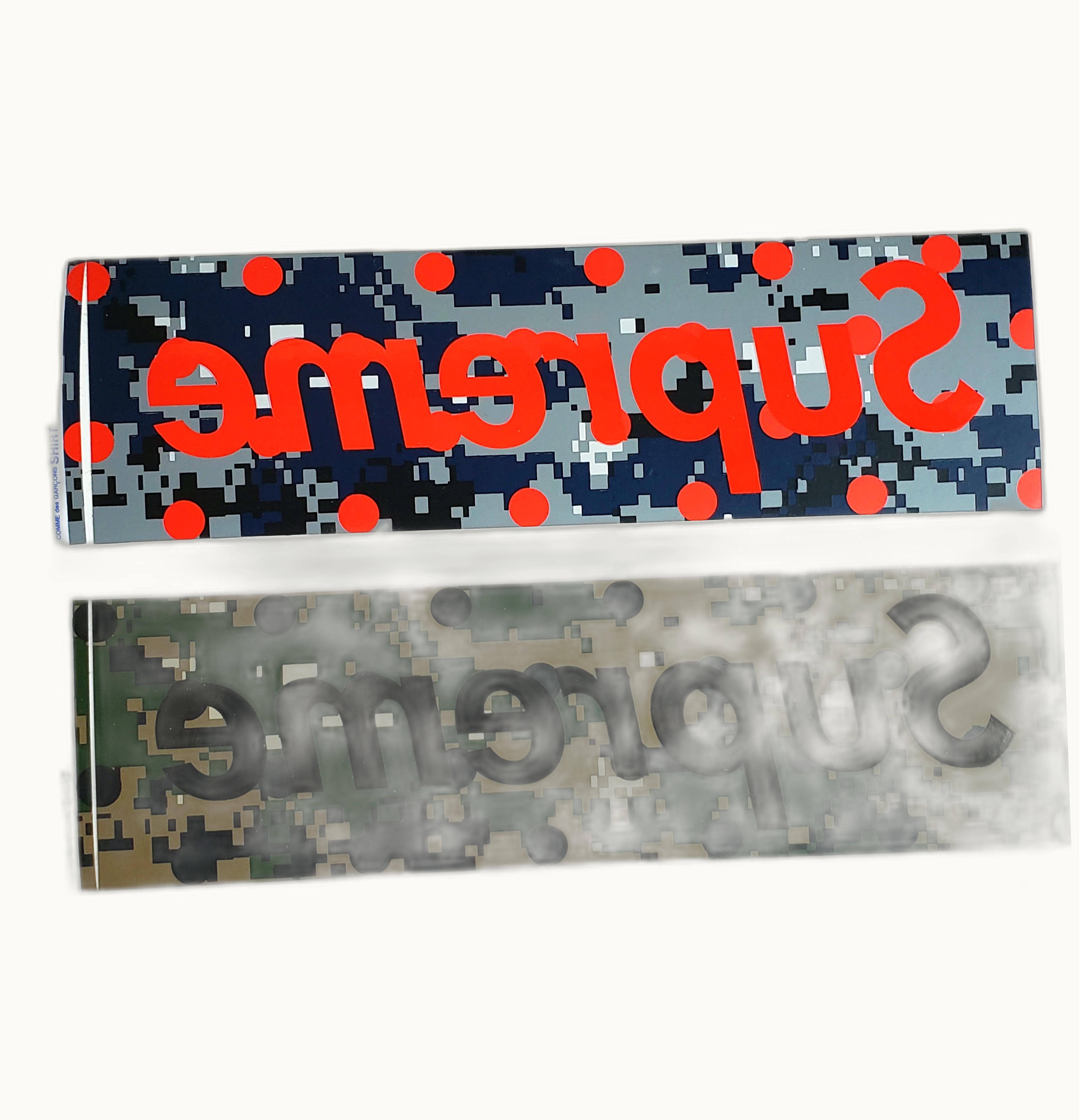 Supreme Supreme x Comme Des Garcons Digi Camo Box Logo Sticker Set