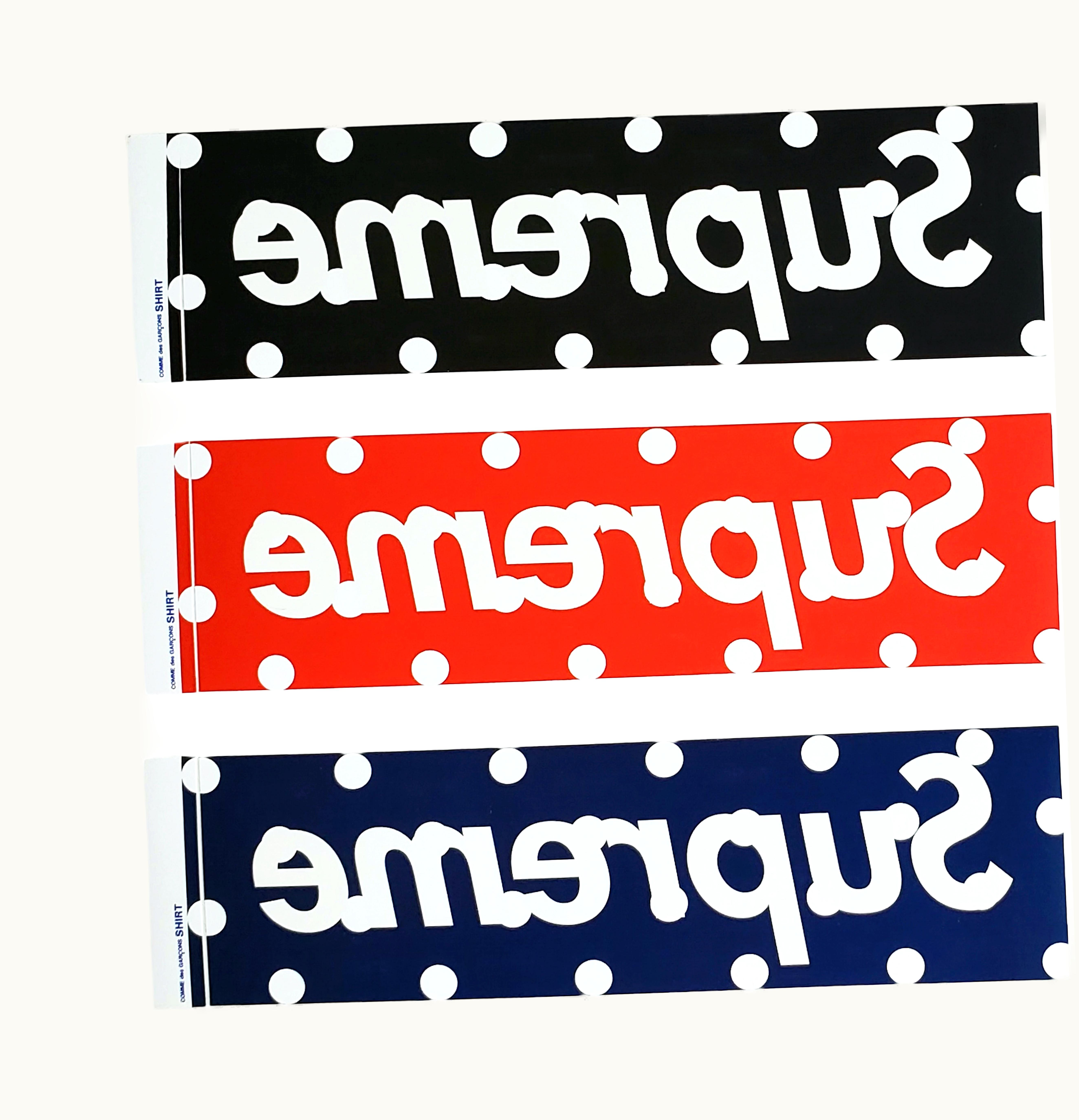 Supreme Supreme x Comme Des Garcons Polka Dot Box Logo Sticker Set