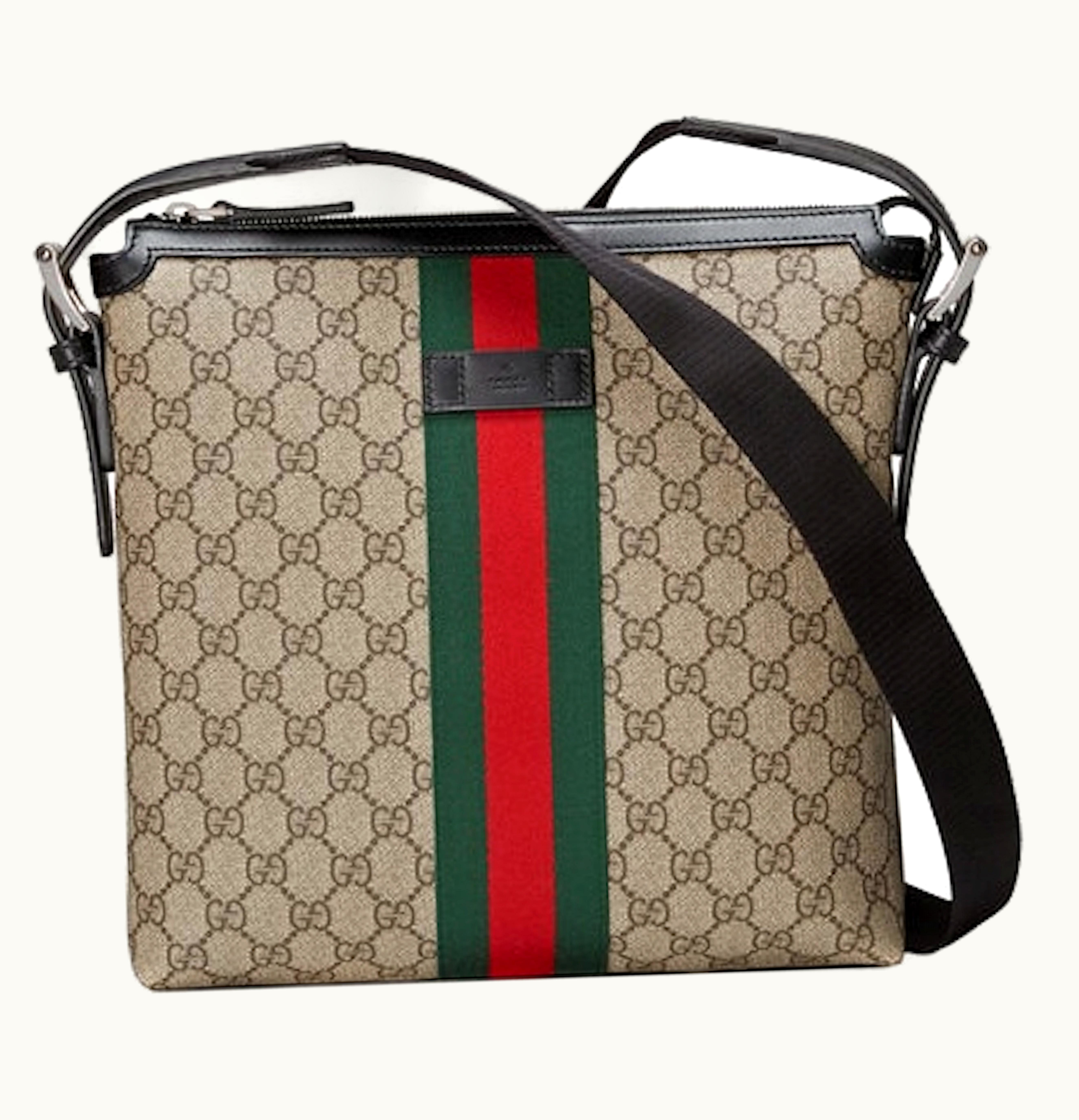 Gucci Gucci Messenger Supreme Web GG Brown Red Green