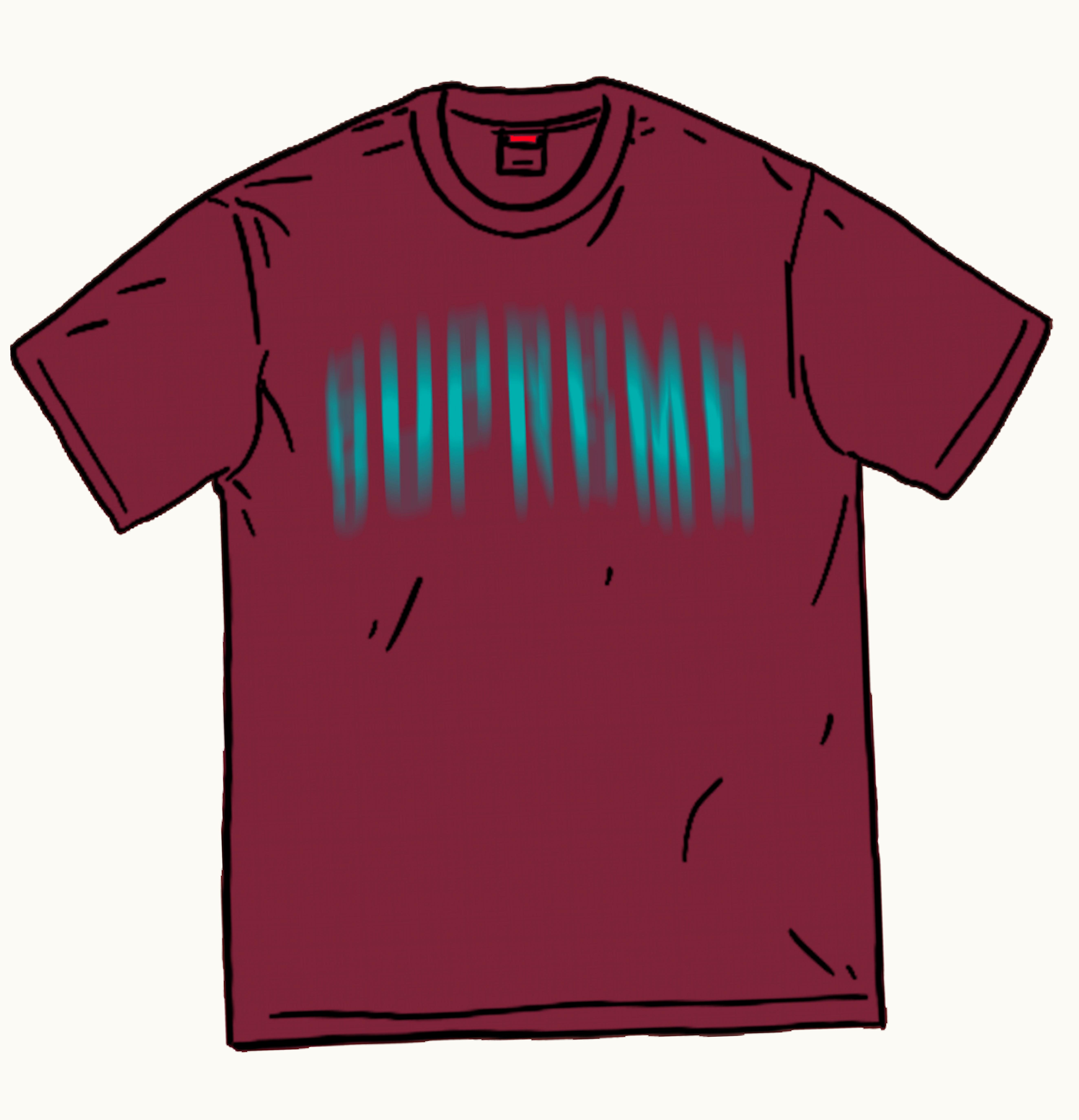 Supreme Supreme Blurred Arc S S Top Plum