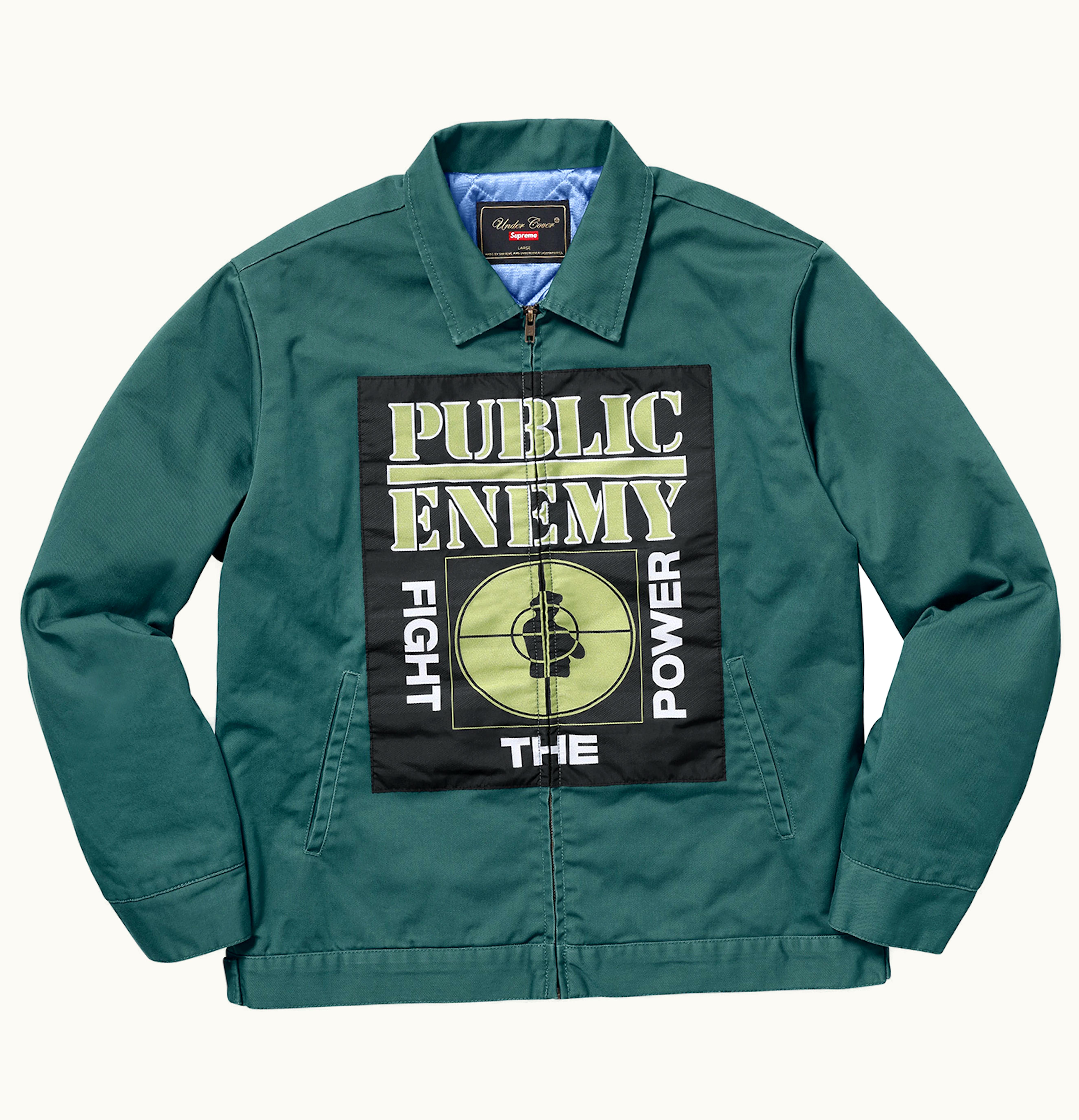 Supreme Supreme UNDERCOVERPublic Enemy Work Jacket Dusty Teal