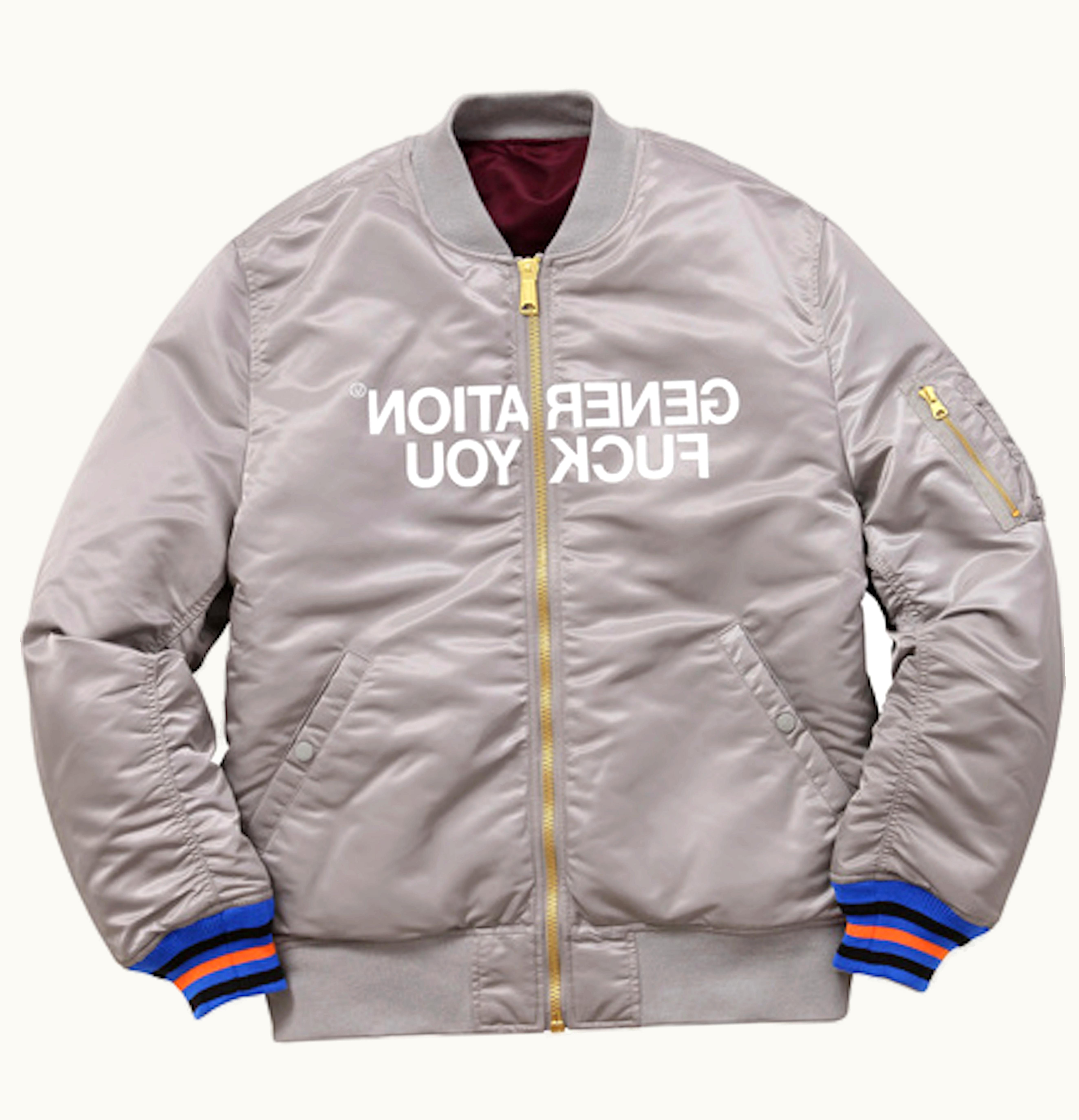 Supreme Supreme Undercover Reversible MA1 Silver