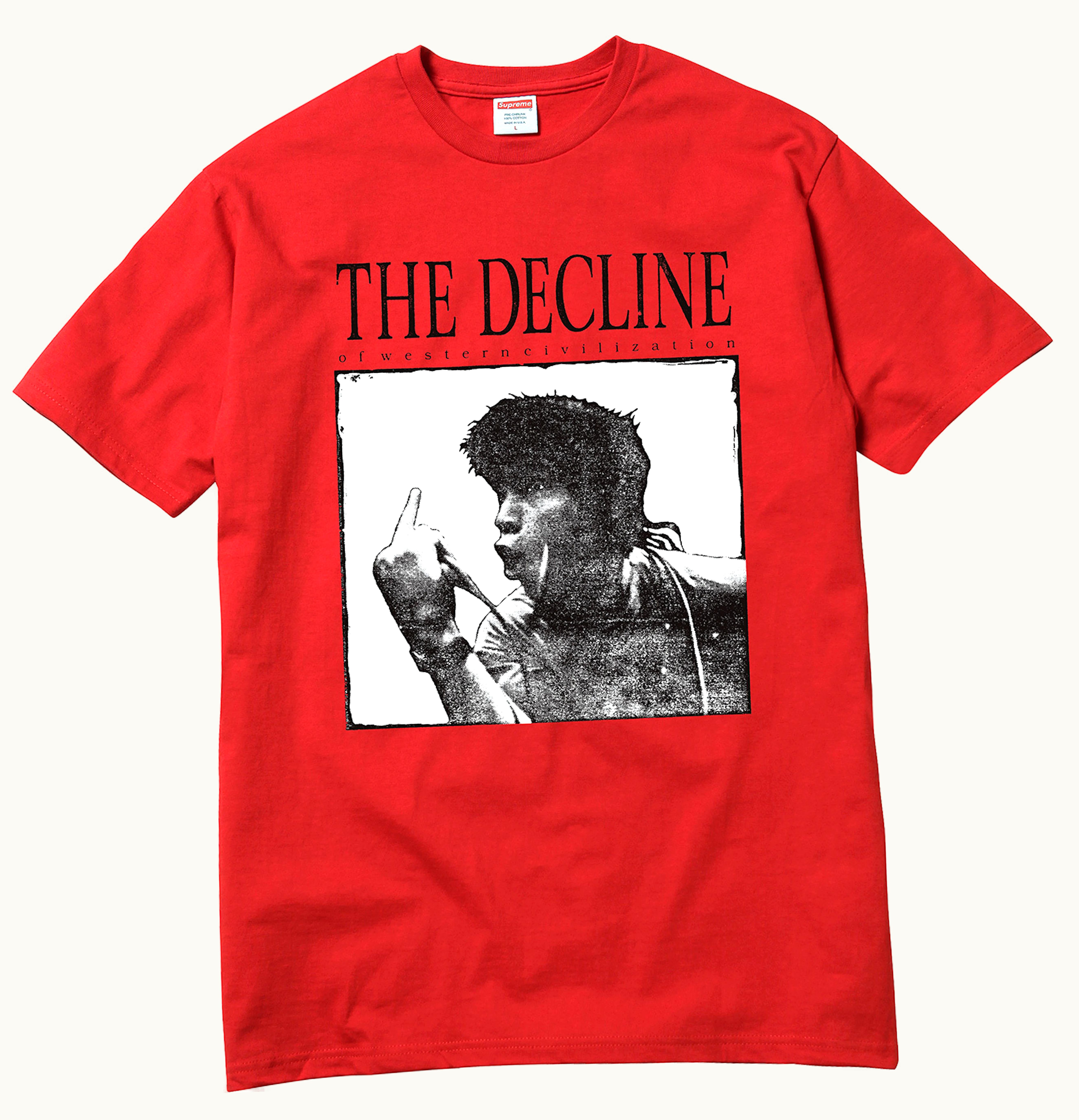 Supreme Supreme Decline of Western Civilization Tee Red