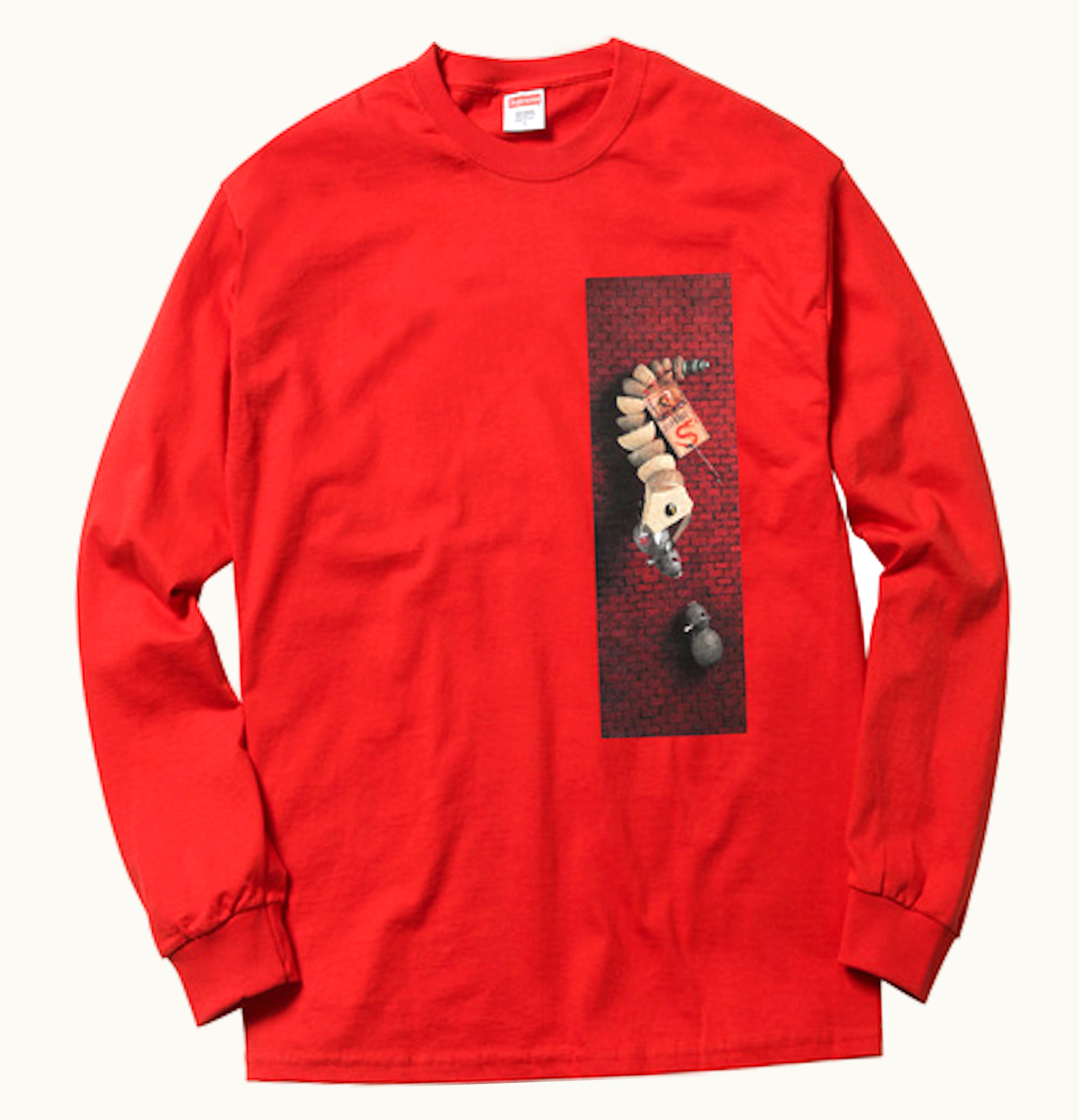Supreme Supreme Mike Hill Snake Trap Long Sleeve Tee Red
