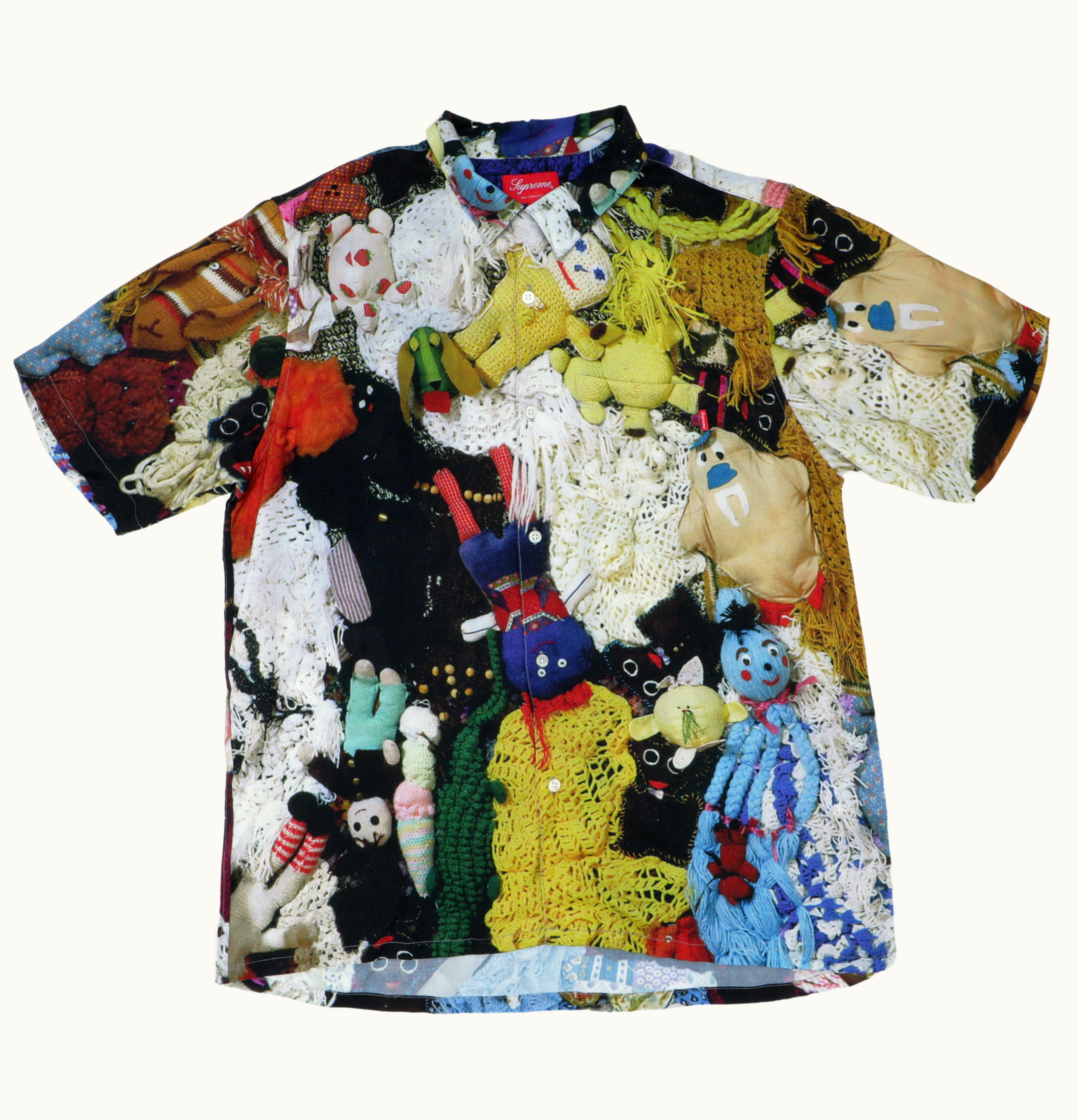 Supreme Supreme Mike Kelley Supreme More Love Hours Than Can Ever Be Repaid Rayon Shirt Multicolor