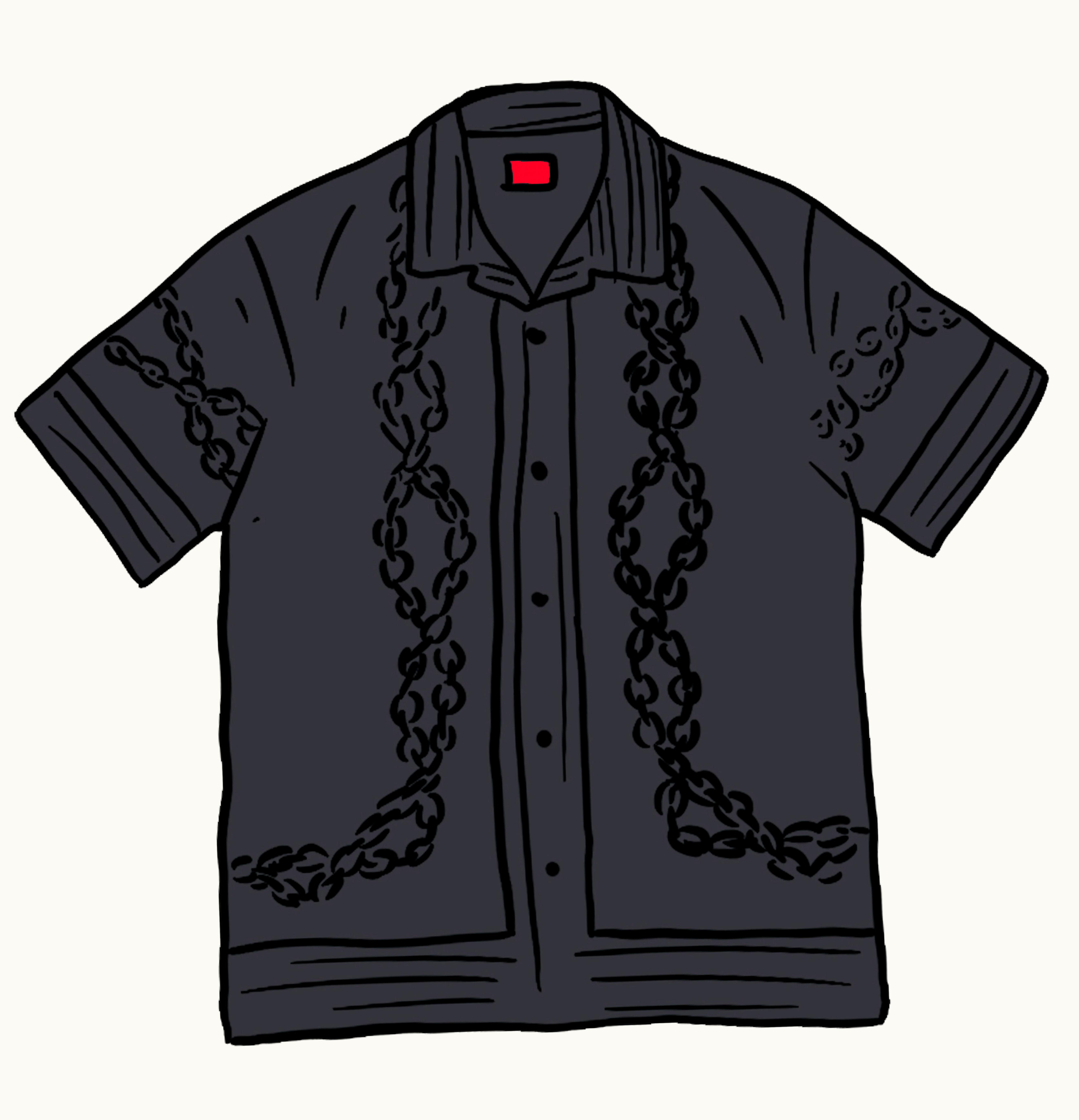 Supreme Supreme Mosaic Silk S S Shirt Black