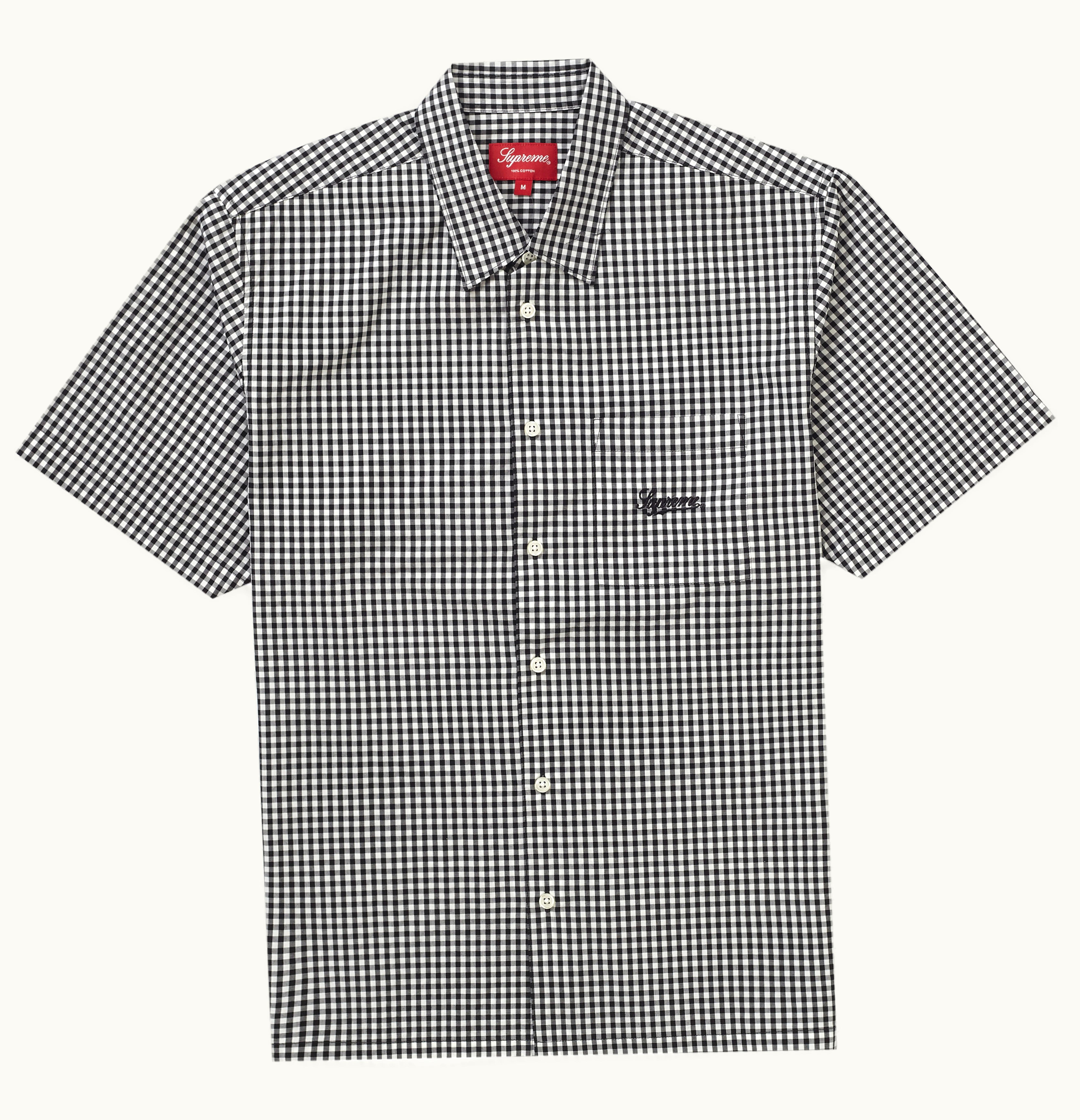 Supreme Supreme Gingham S S Shirt Black