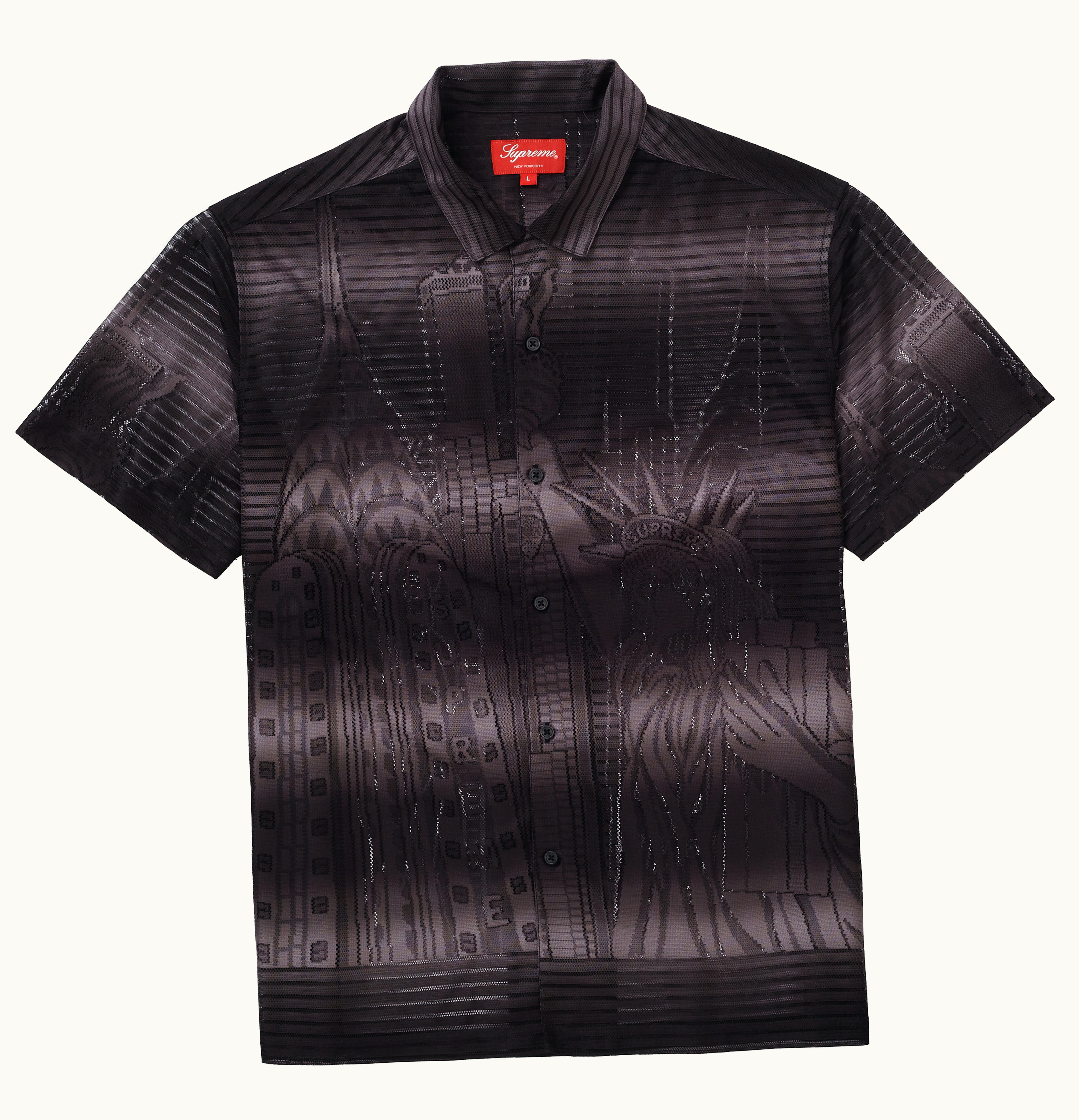 Supreme Supreme Liberty Lace S S Shirt Black