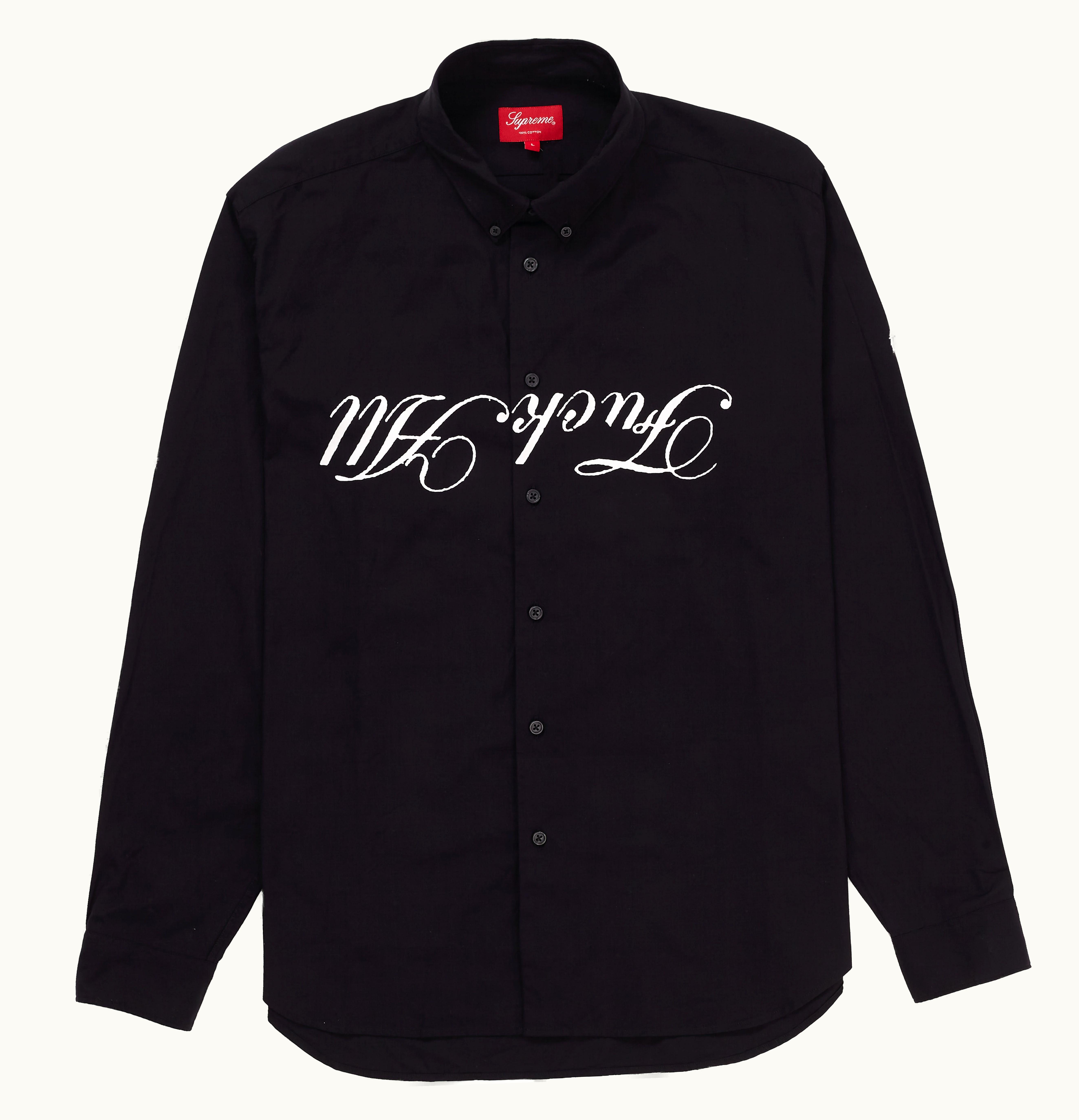 Supreme Supreme Jamie Reid Supreme Fuck All Shirt Black