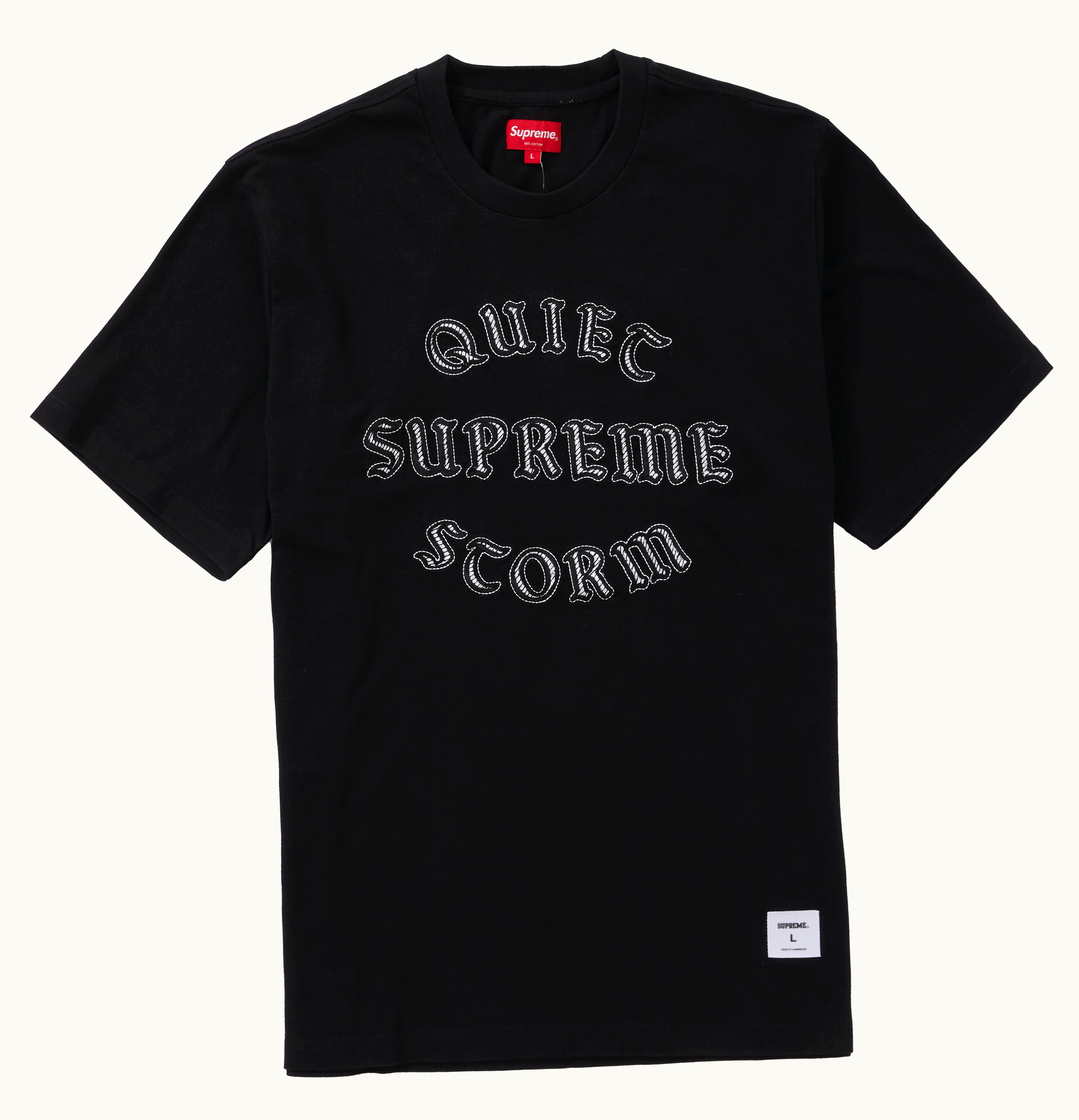 Supreme Supreme Quiet Storm S S Tee Black