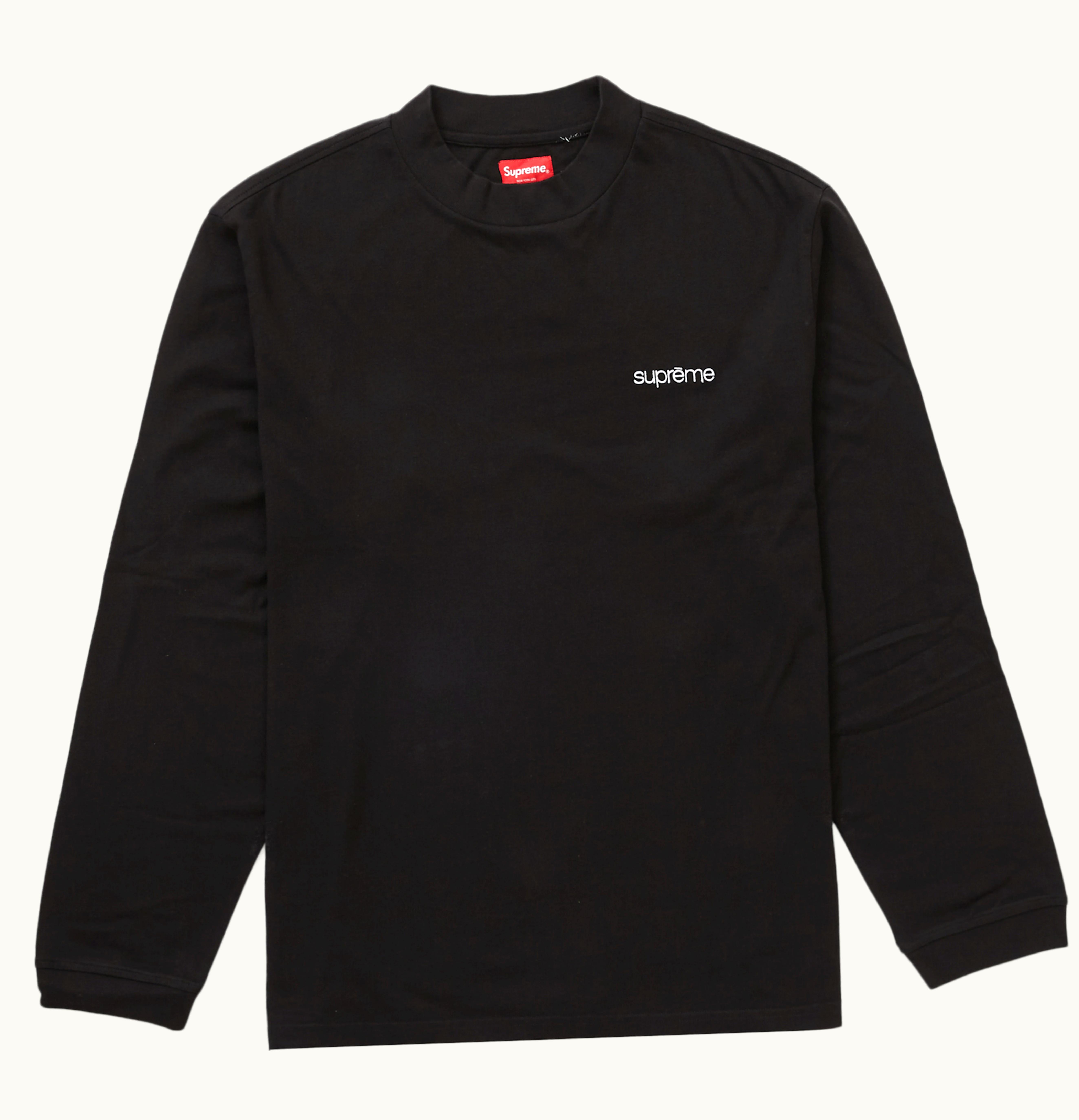 Supreme Supreme Mock Neck L S Top Black