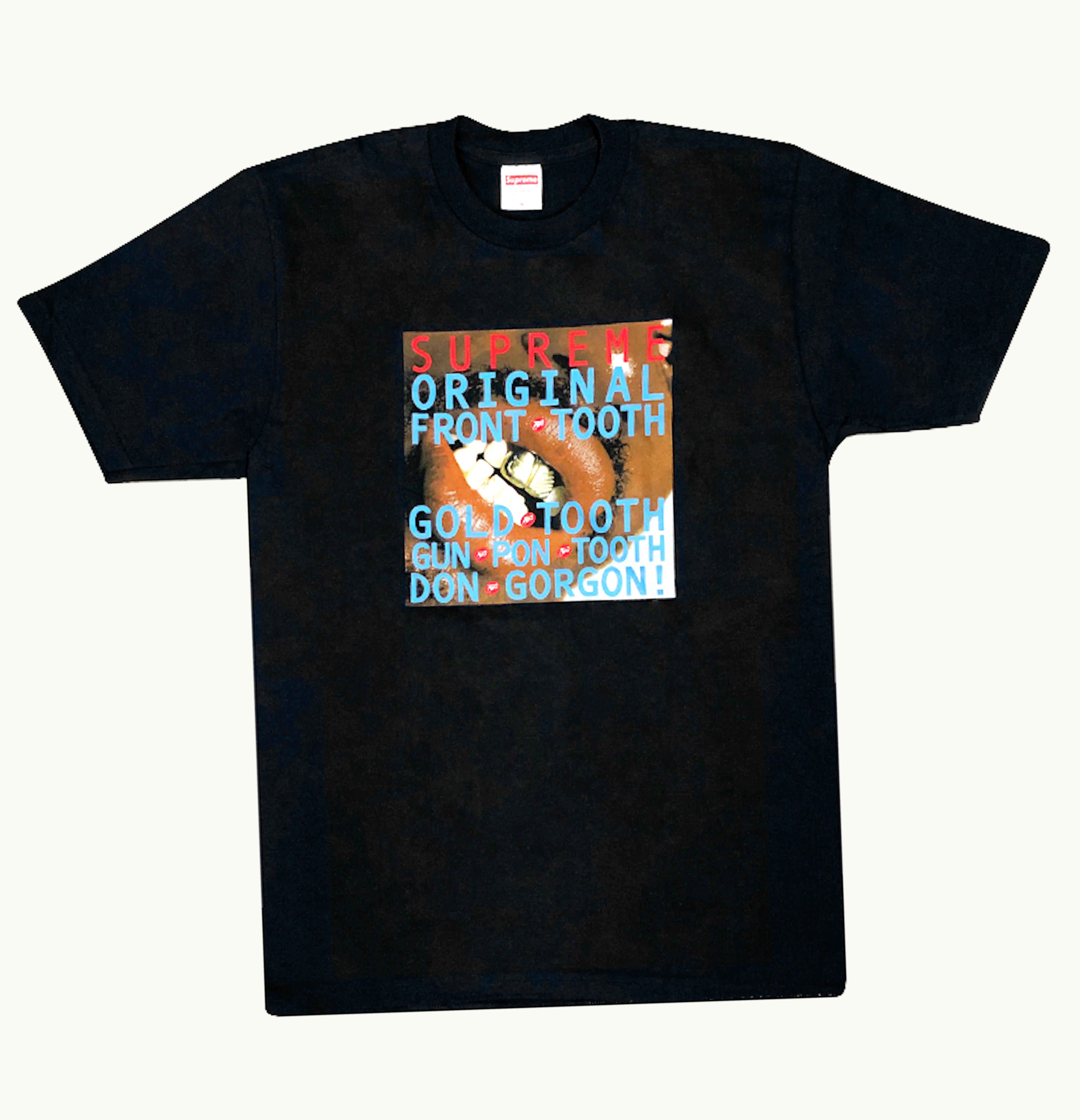 Supreme Supreme Gold Tooth Tee Black