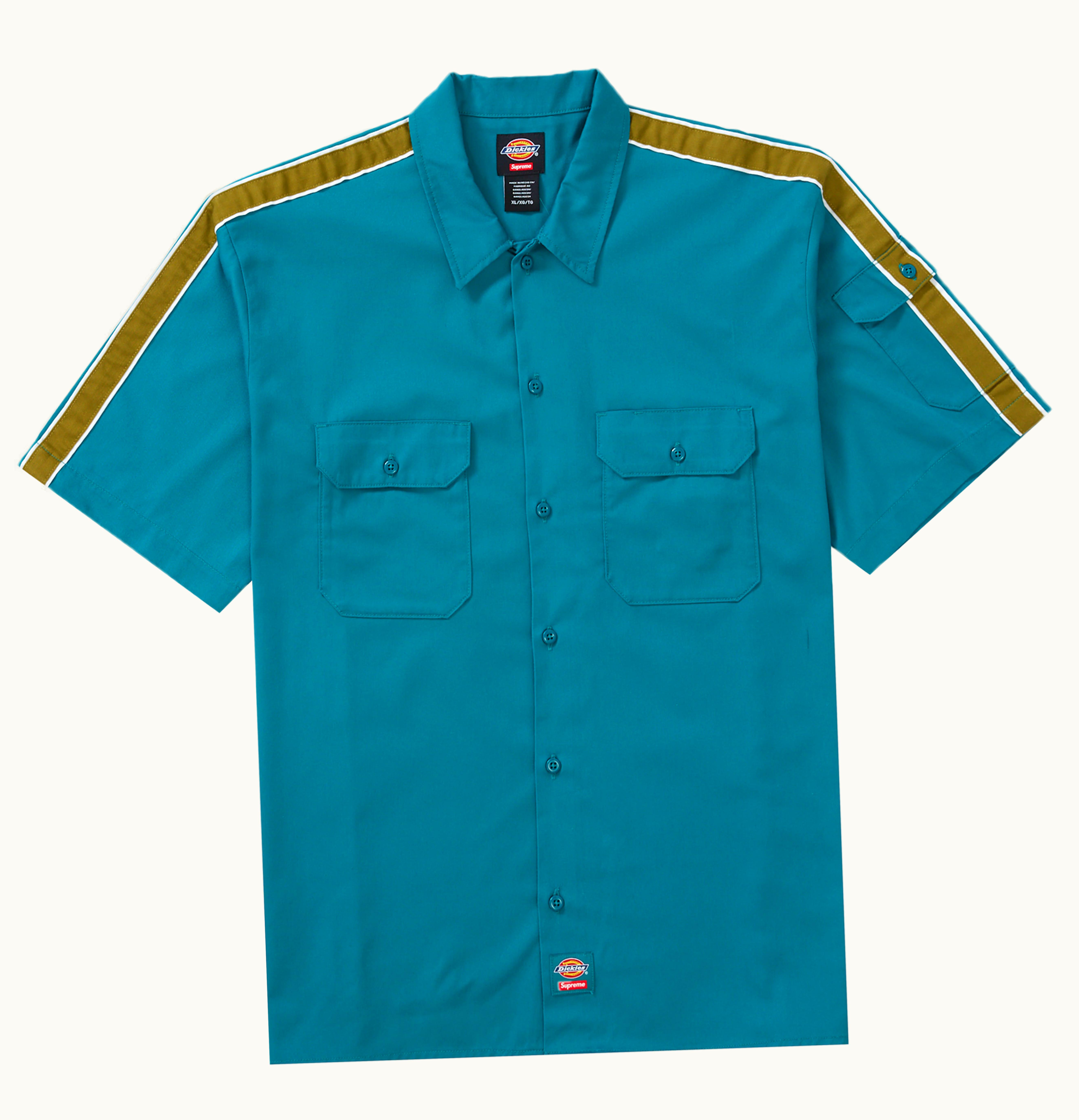Supreme Supreme Dickies Stripe S S Work Shirt Teal