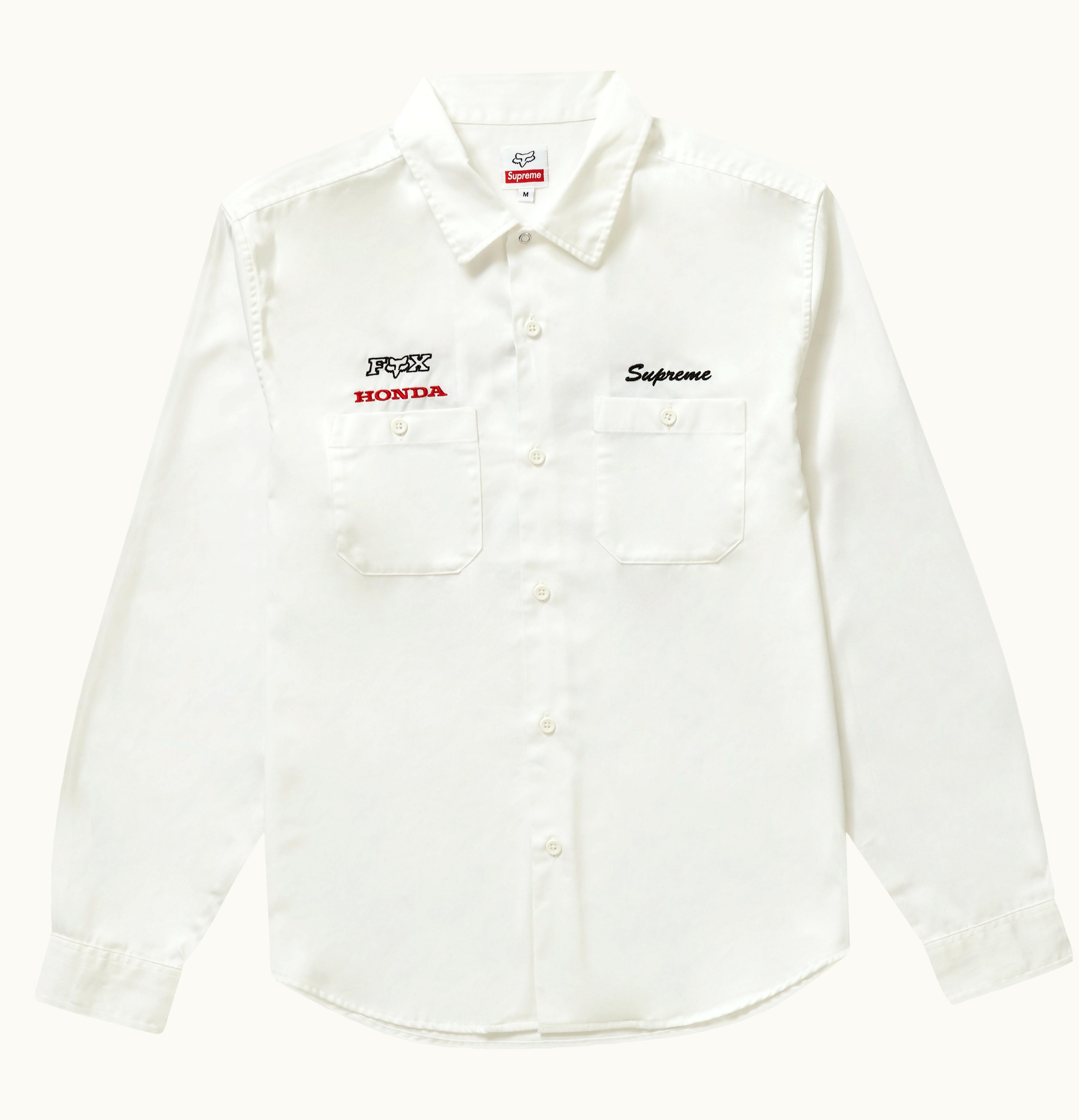 Supreme Supreme Honda Fox Racing Work Shirt OffWhite