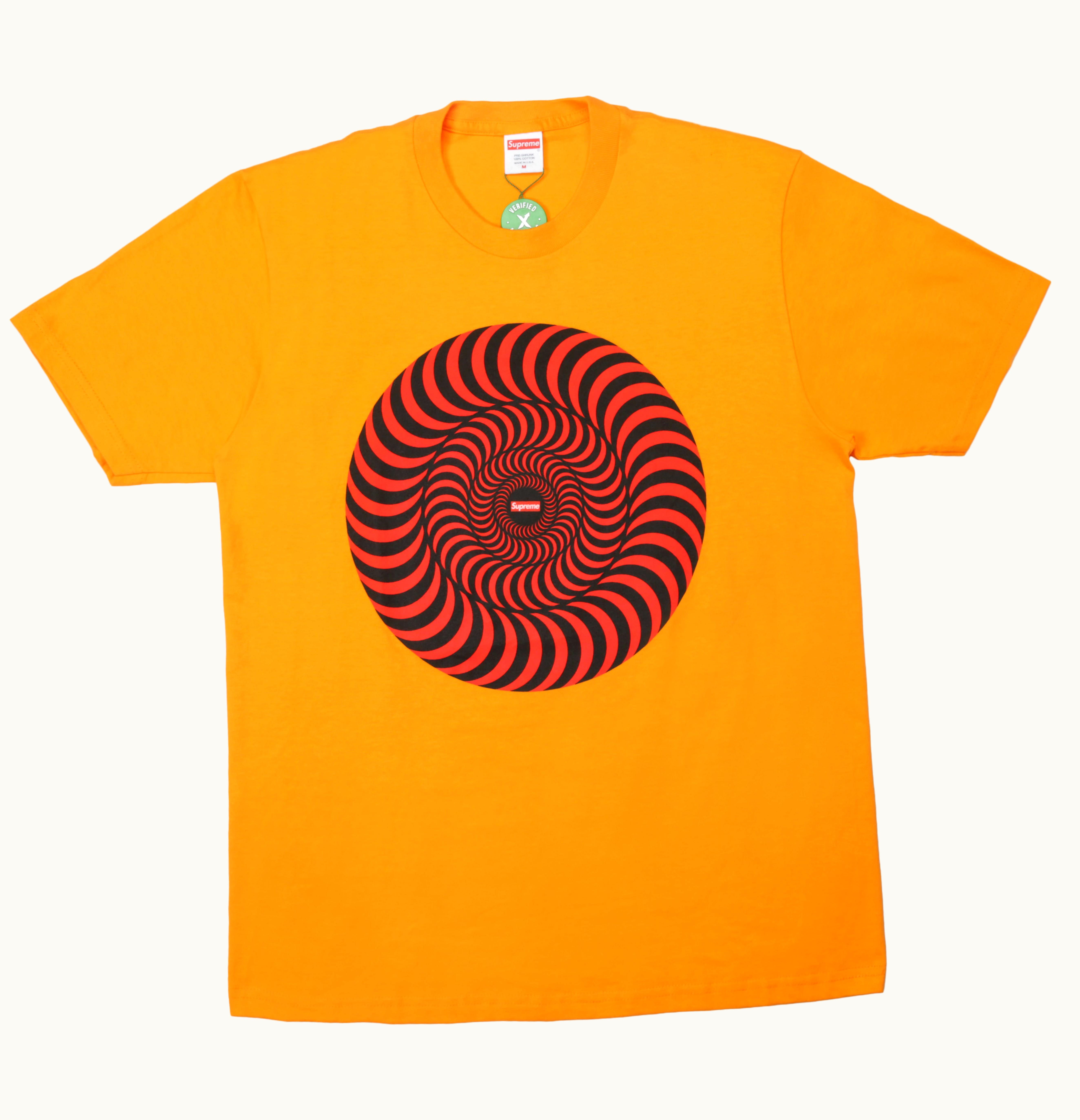 Supreme Supreme Spitfire Classic Swirl T Shirt Bright Orange